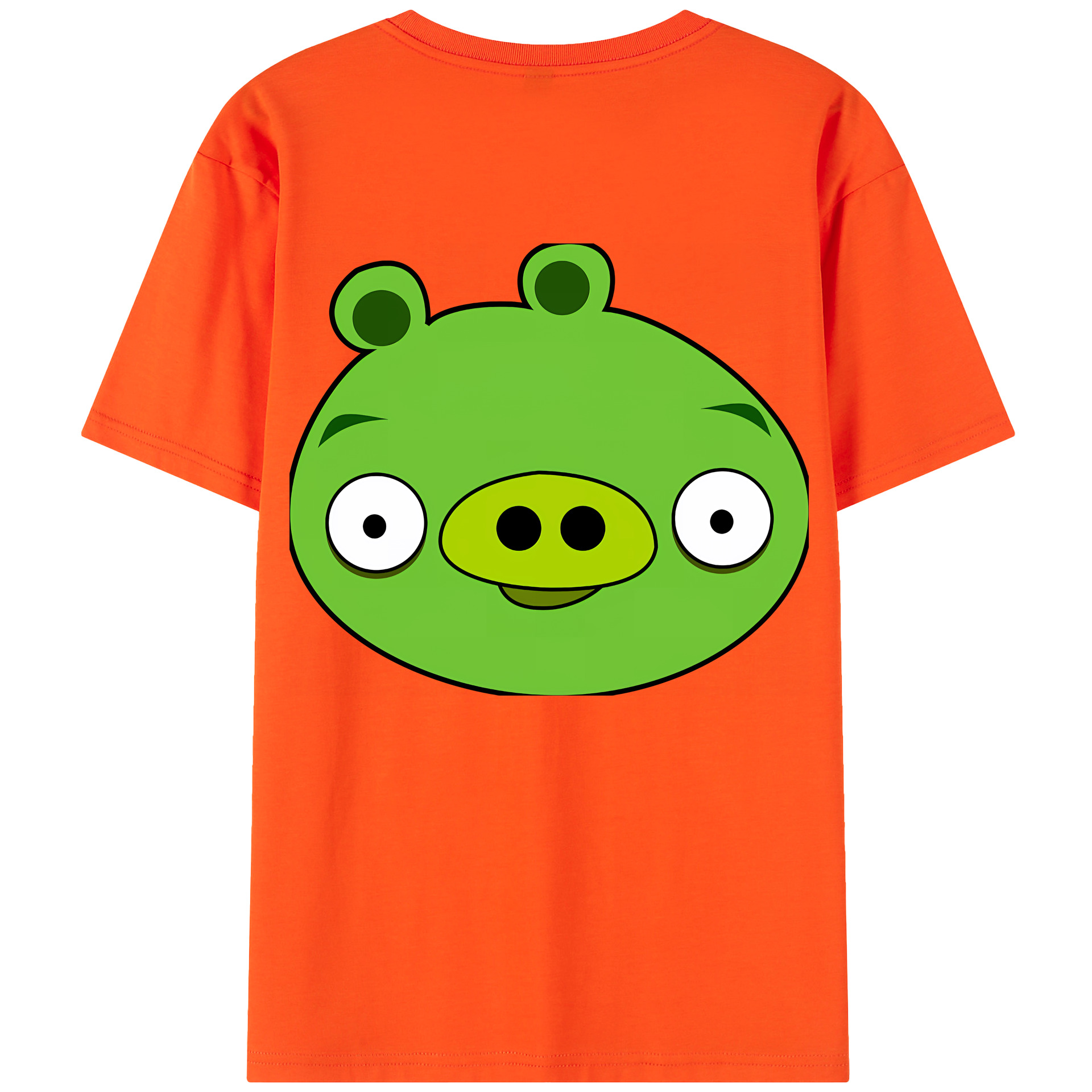 （画像用） Angry Birds アングリーバード 綿100％半袖Tシャツ（背面プリント）