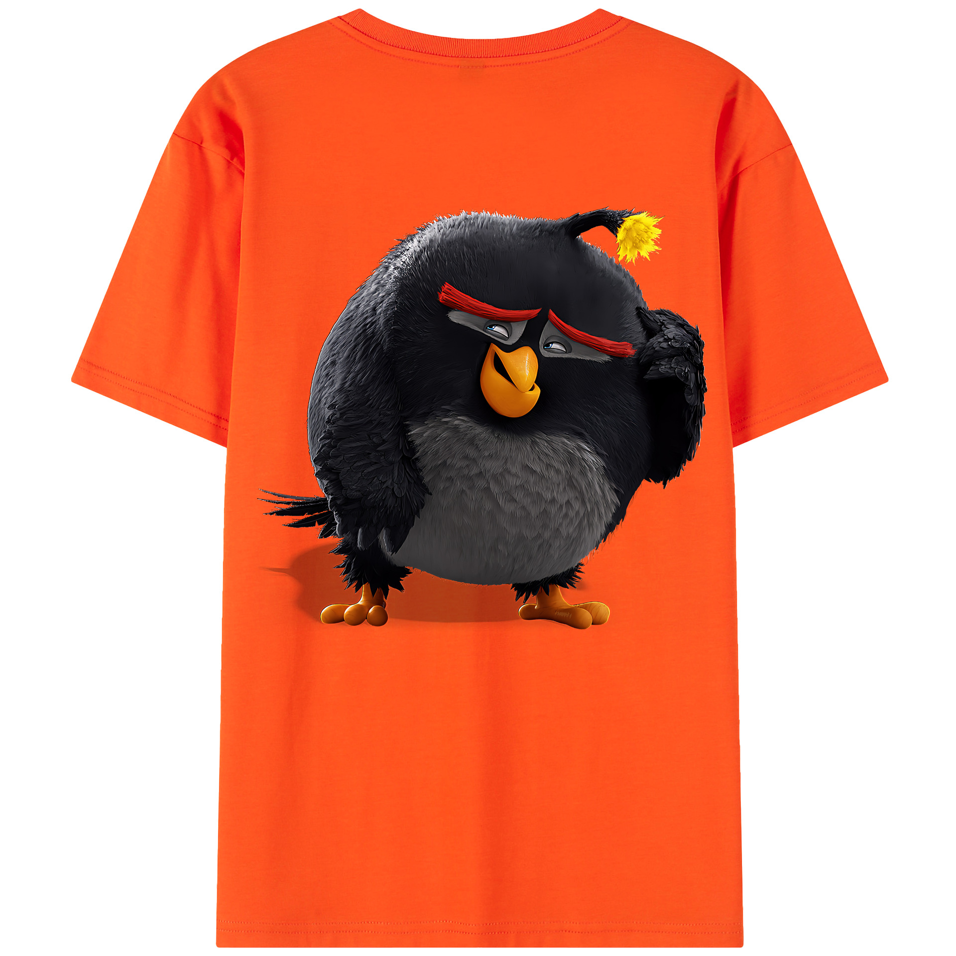 （画像用） Angry Birds アングリーバード 綿100％半袖Tシャツ（背面プリント）