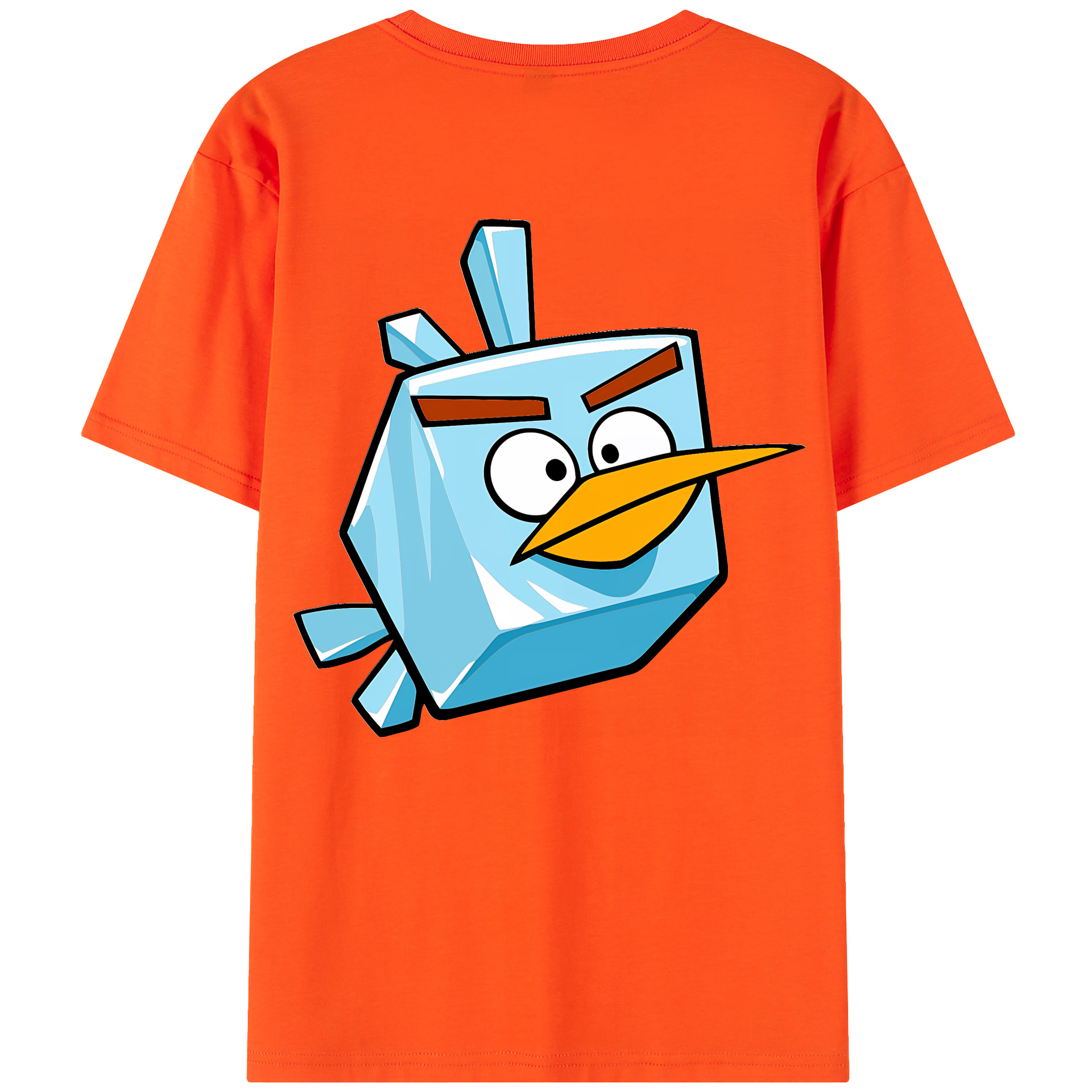 （画像用） Angry Birds アングリーバード 綿100％半袖Tシャツ（背面プリント）