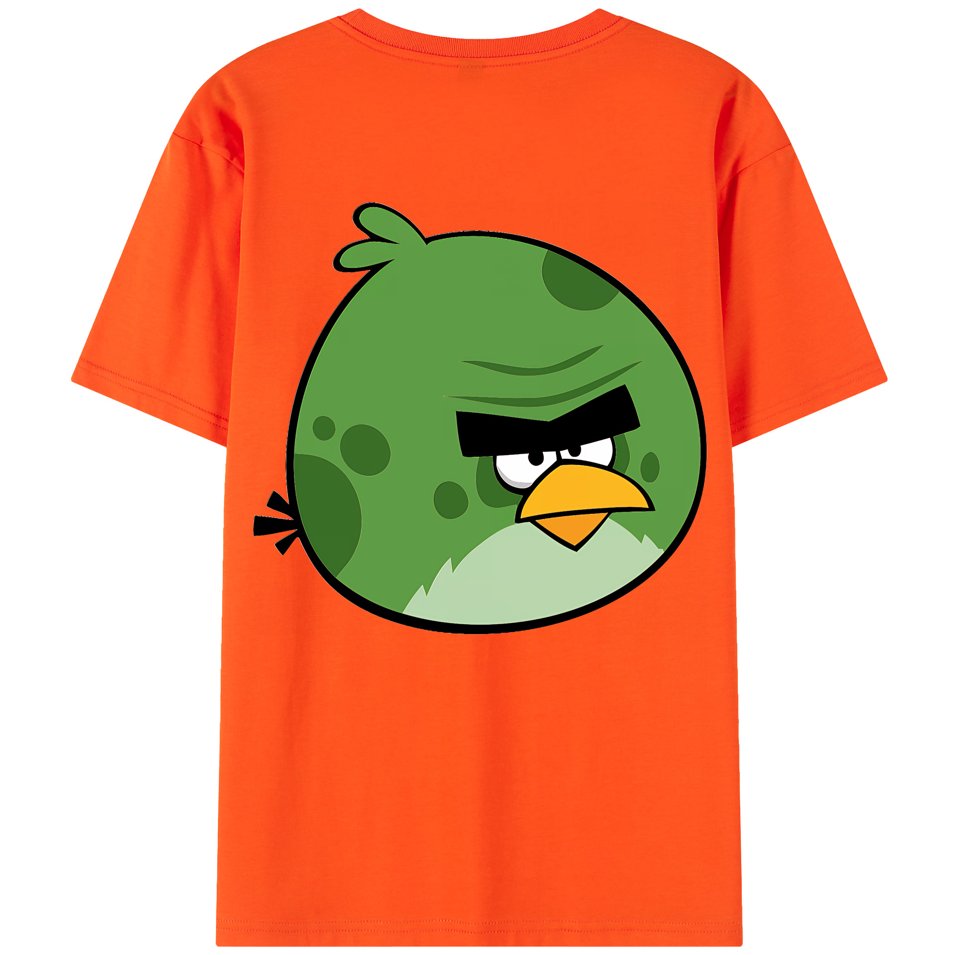 （画像用） Angry Birds アングリーバード 綿100％半袖Tシャツ（背面プリント）
