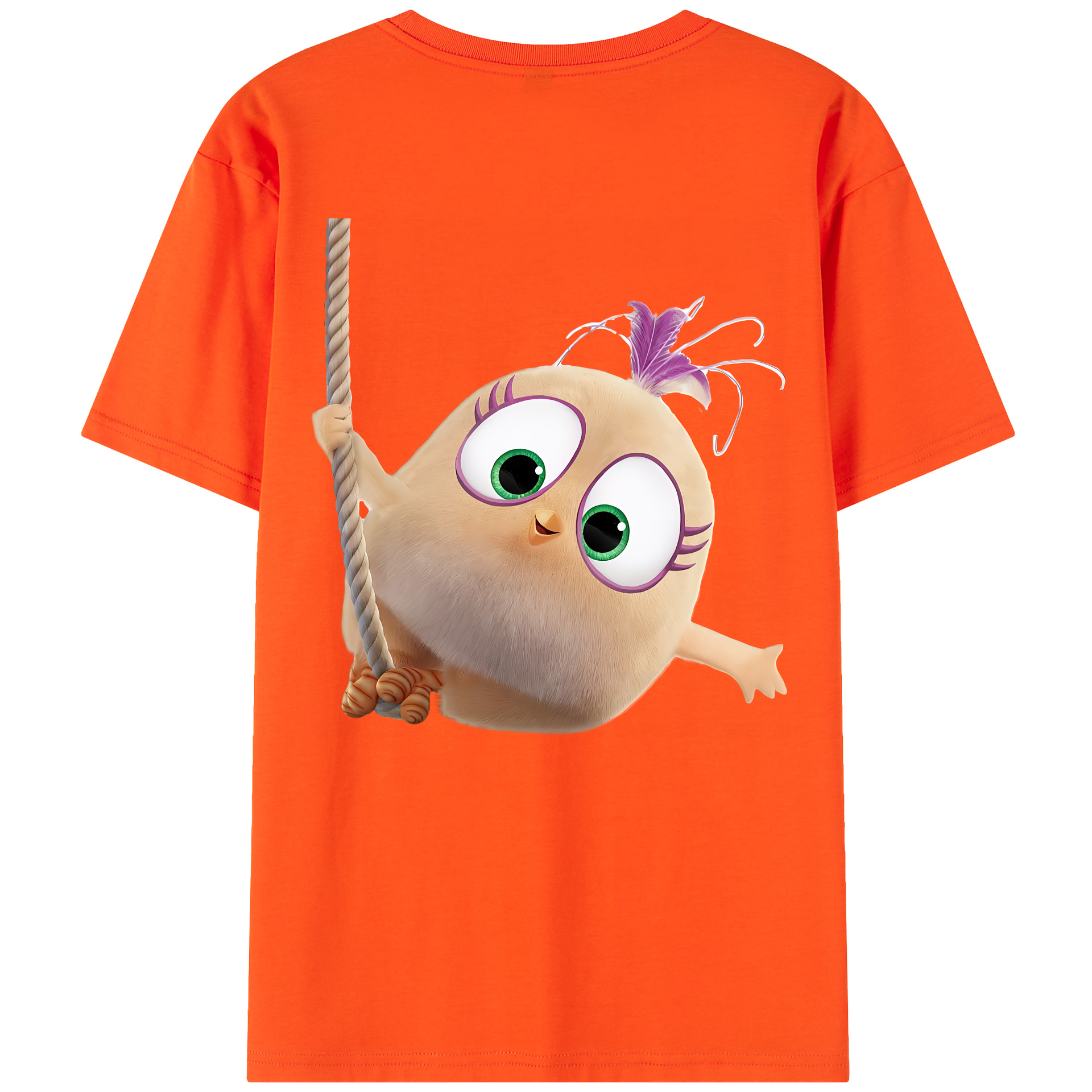 （画像用） Angry Birds アングリーバード 綿100％半袖Tシャツ（背面プリント）