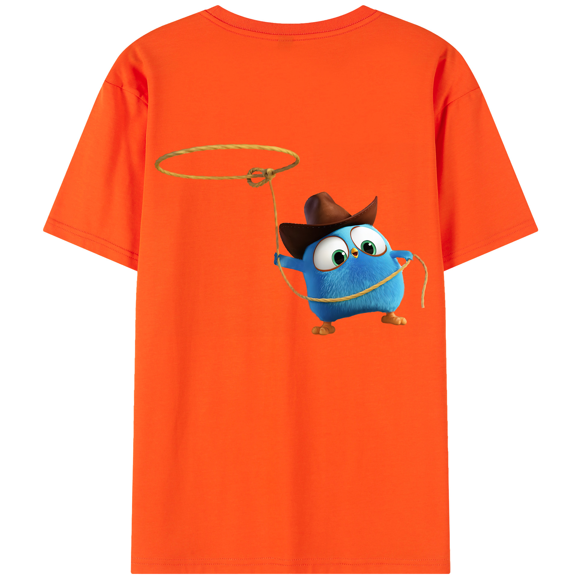 （画像用） Angry Birds アングリーバード 綿100％半袖Tシャツ（背面プリント）