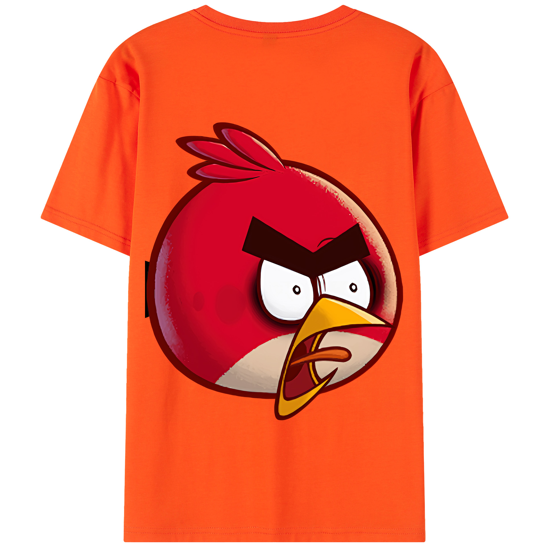 （画像用） Angry Birds アングリーバード 綿100％半袖Tシャツ（背面プリント）
