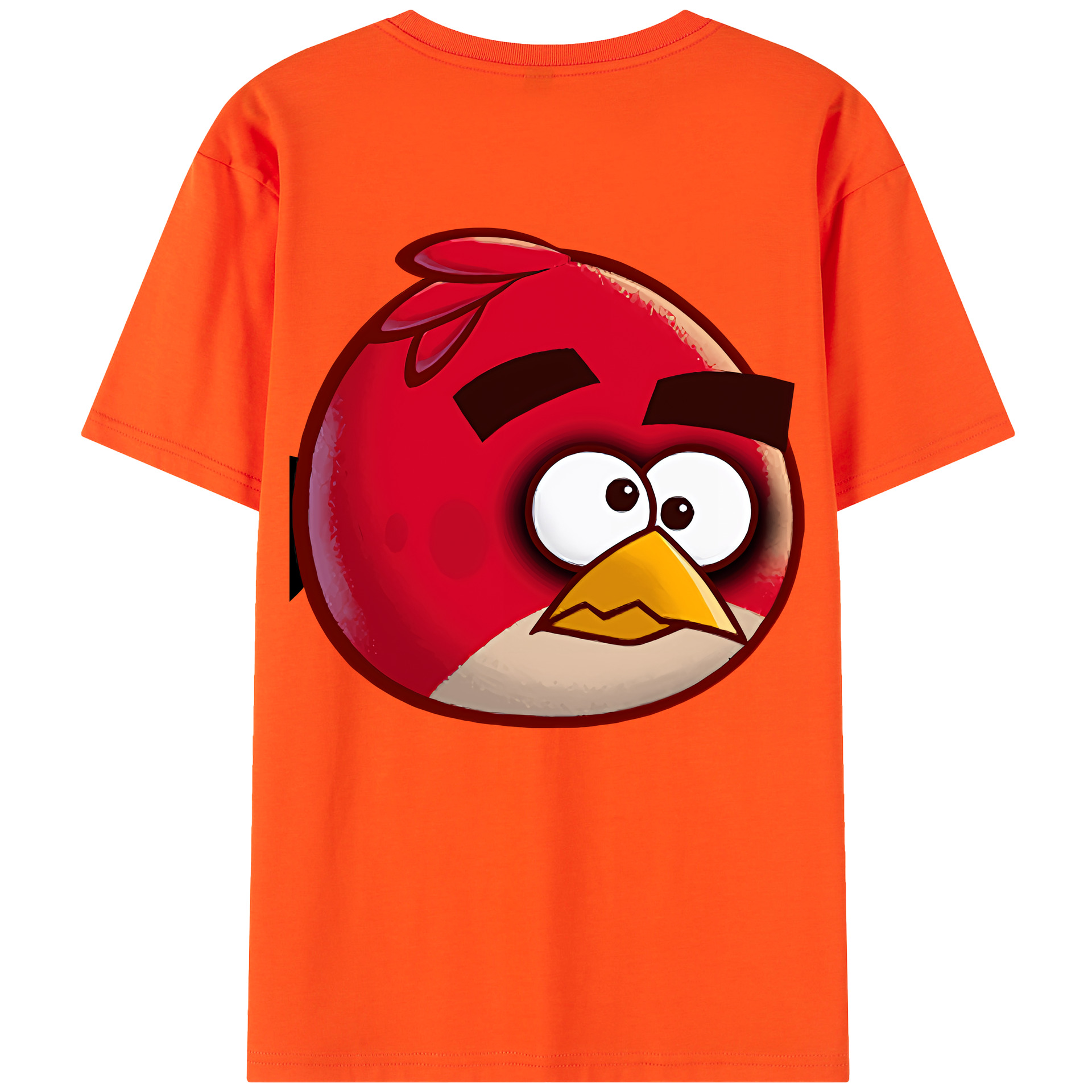 （画像用） Angry Birds アングリーバード 綿100％半袖Tシャツ（背面プリント）
