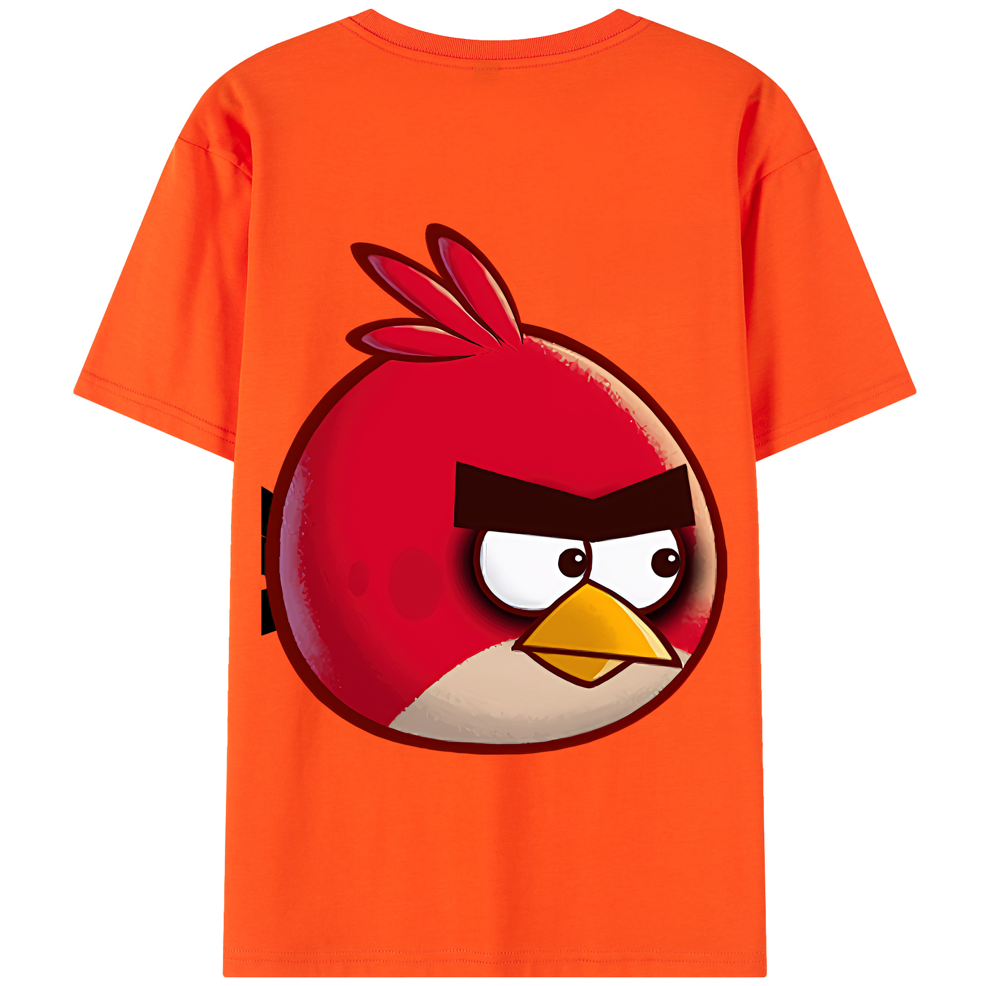 （画像用） Angry Birds アングリーバード 綿100％半袖Tシャツ（背面プリント）