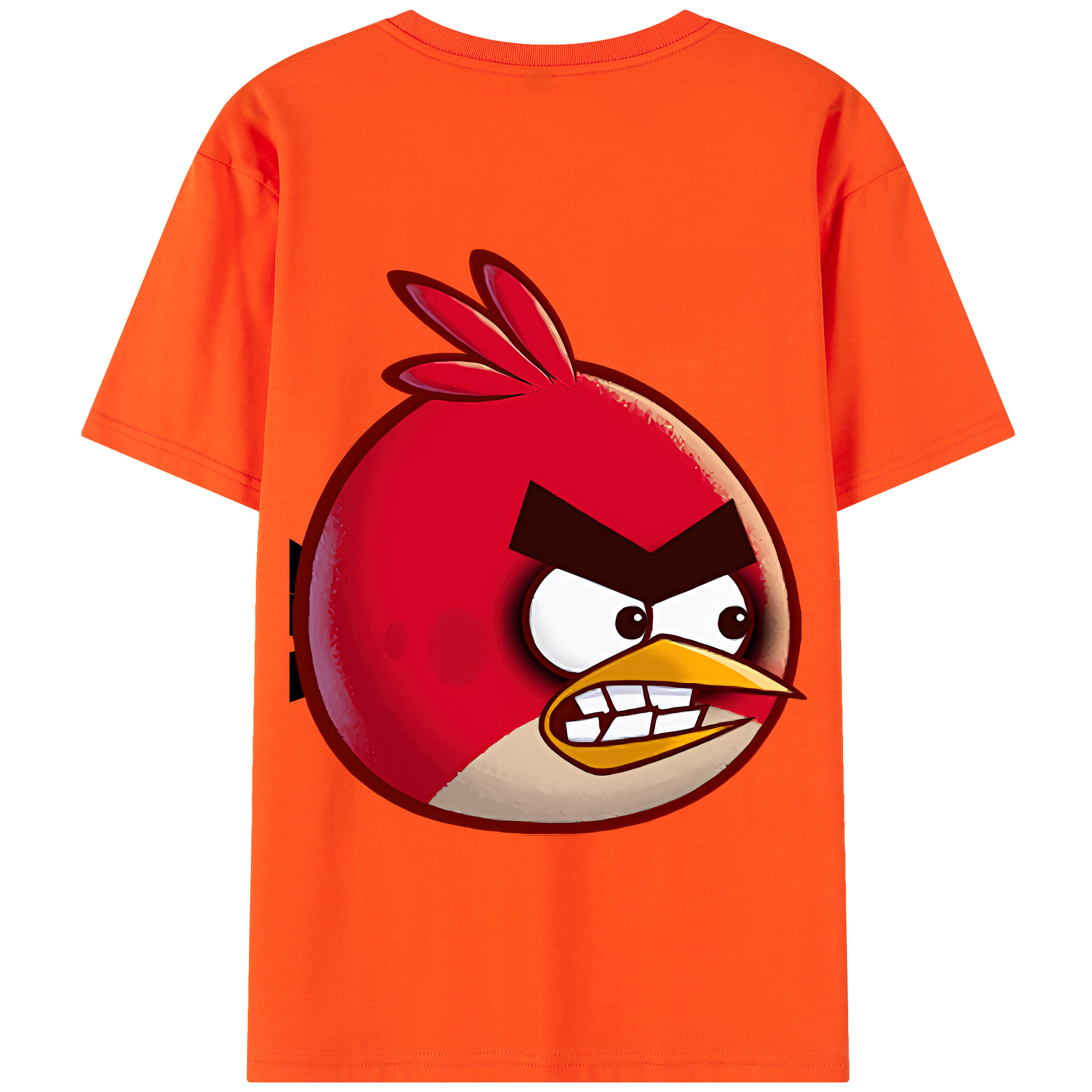 （画像用） Angry Birds アングリーバード 綿100％半袖Tシャツ（背面プリント）