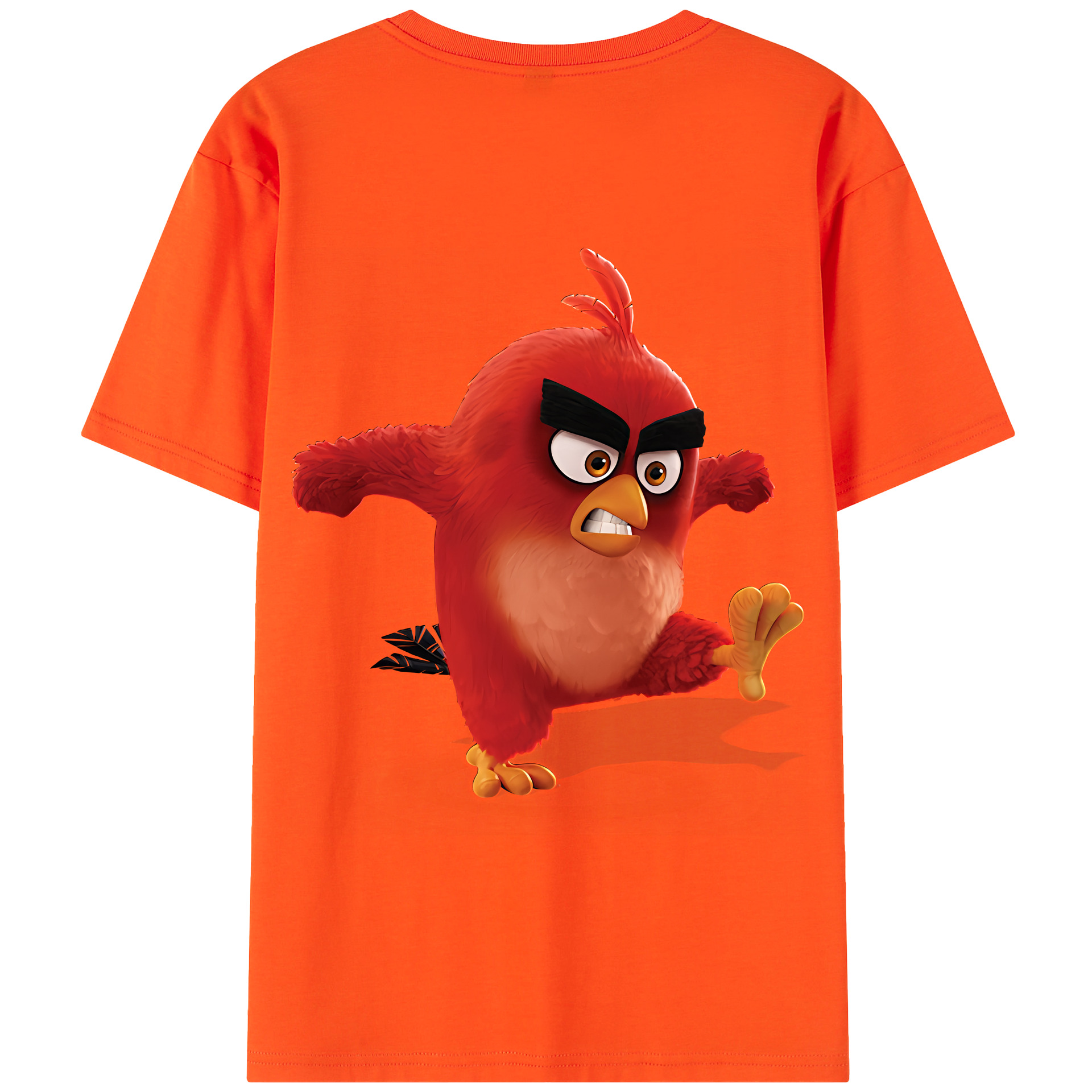 （画像用） Angry Birds アングリーバード 綿100％半袖Tシャツ（背面プリント）