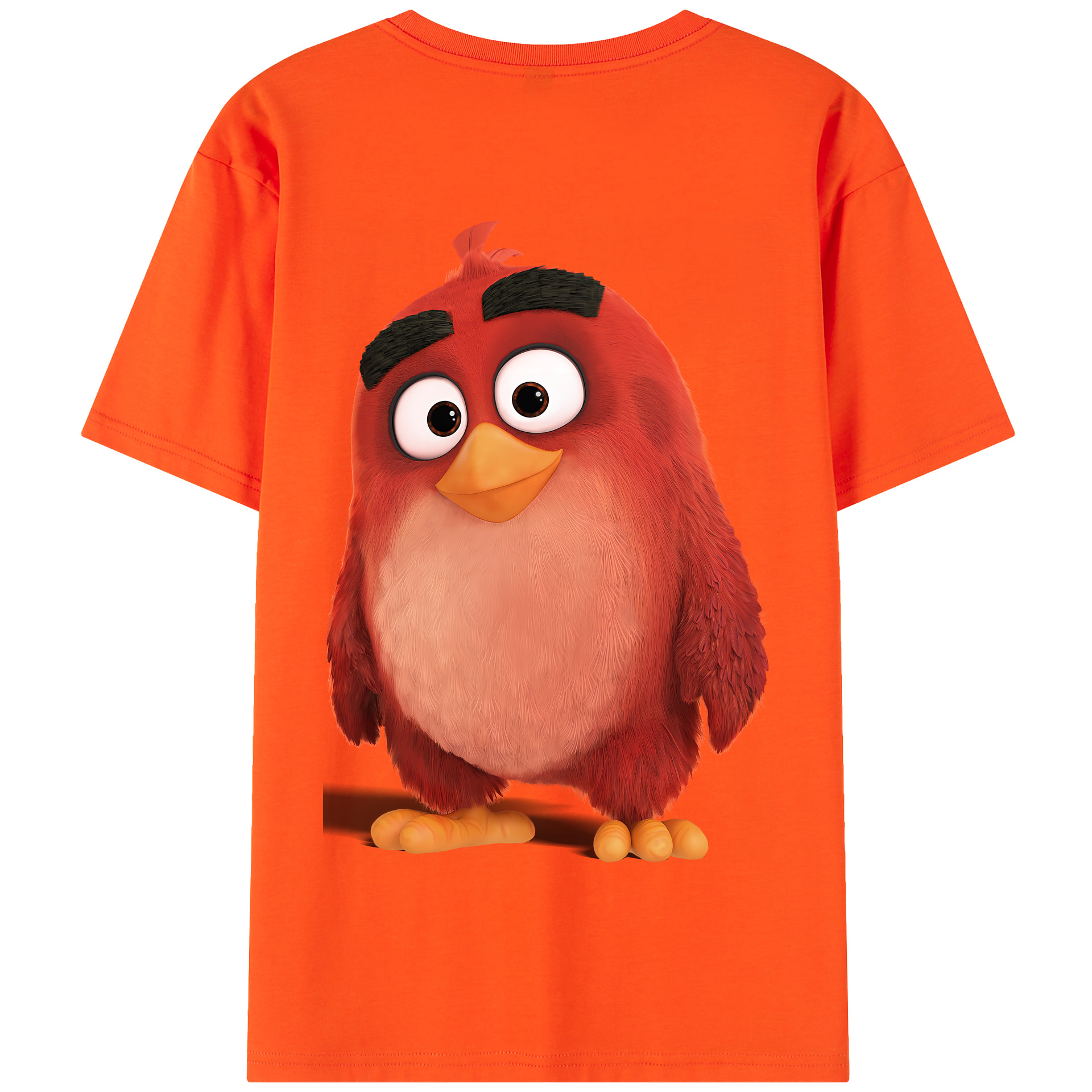 （画像用） Angry Birds アングリーバード 綿100％半袖Tシャツ（背面プリント）