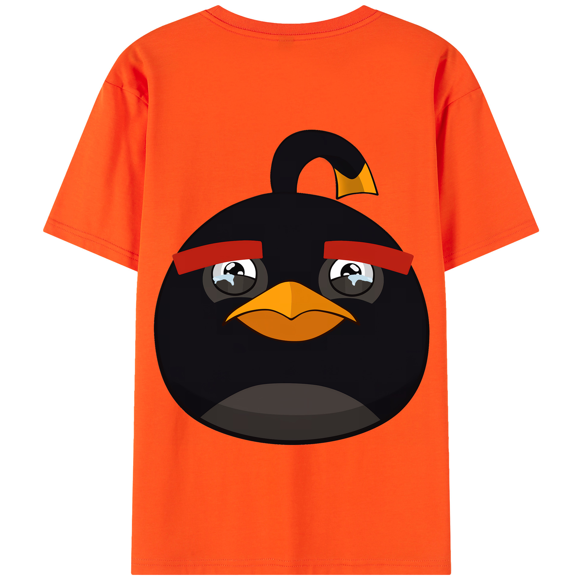 （画像用） Angry Birds アングリーバード 綿100％半袖Tシャツ（背面プリント）