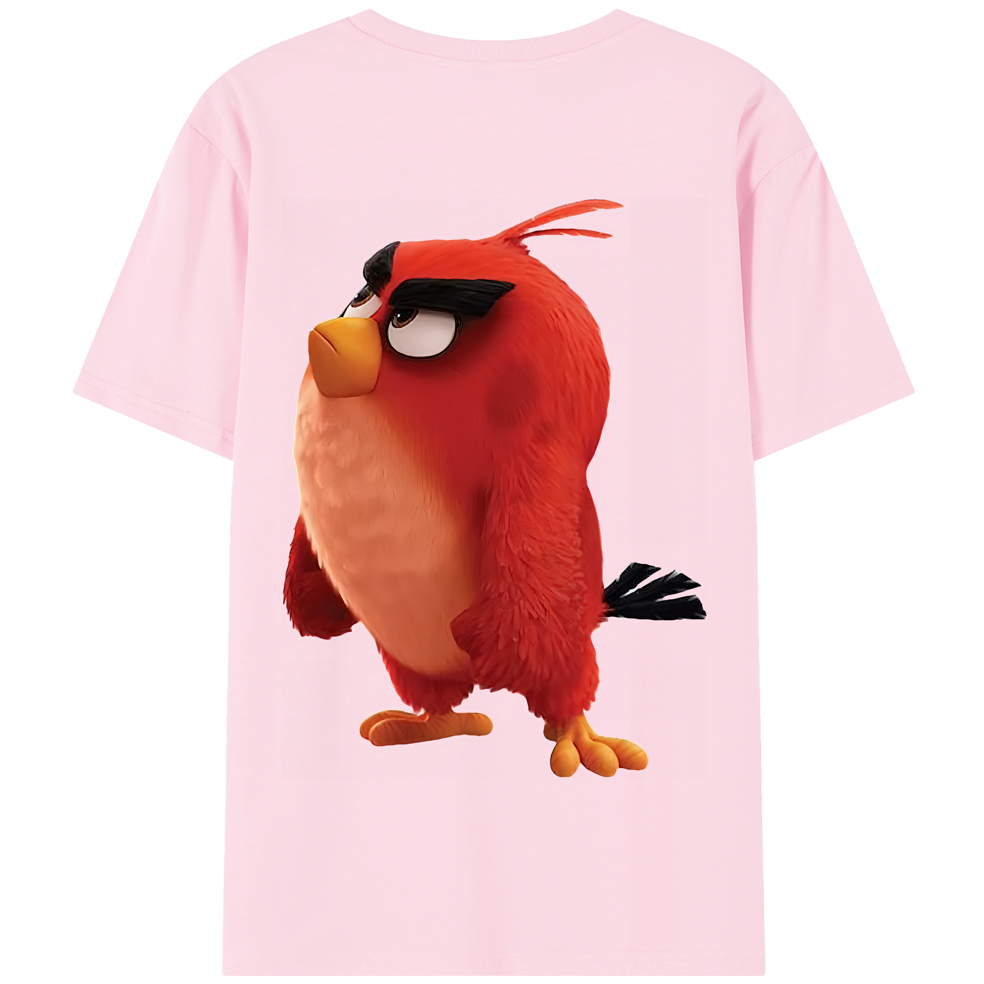 （画像用） Angry Birds アングリーバード 綿100％半袖Tシャツ（背面プリント）