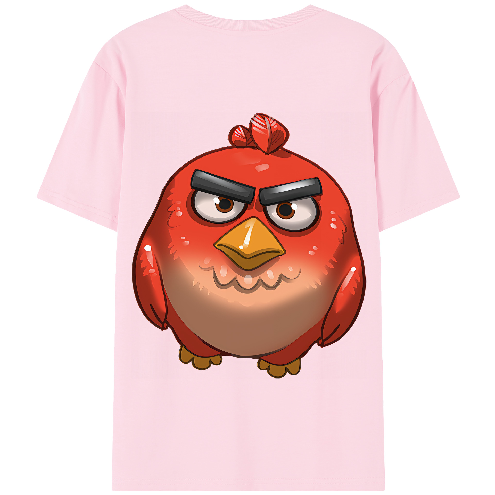 （画像用） Angry Birds アングリーバード 綿100％半袖Tシャツ（背面プリント）