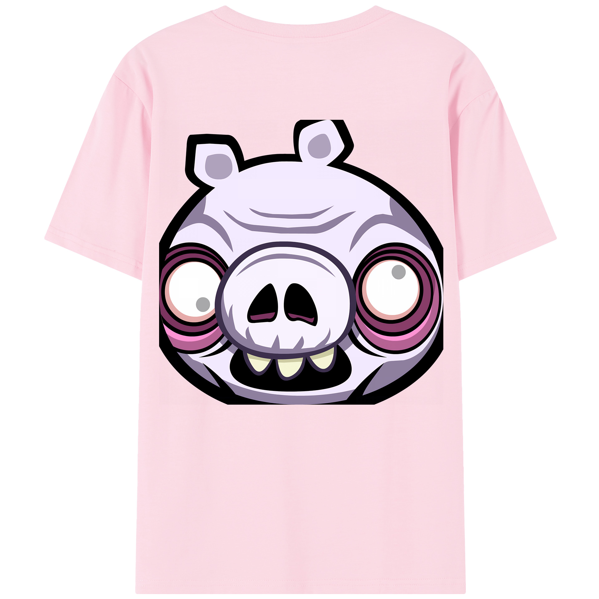 （画像用） Angry Birds アングリーバード 綿100％半袖Tシャツ（背面プリント）