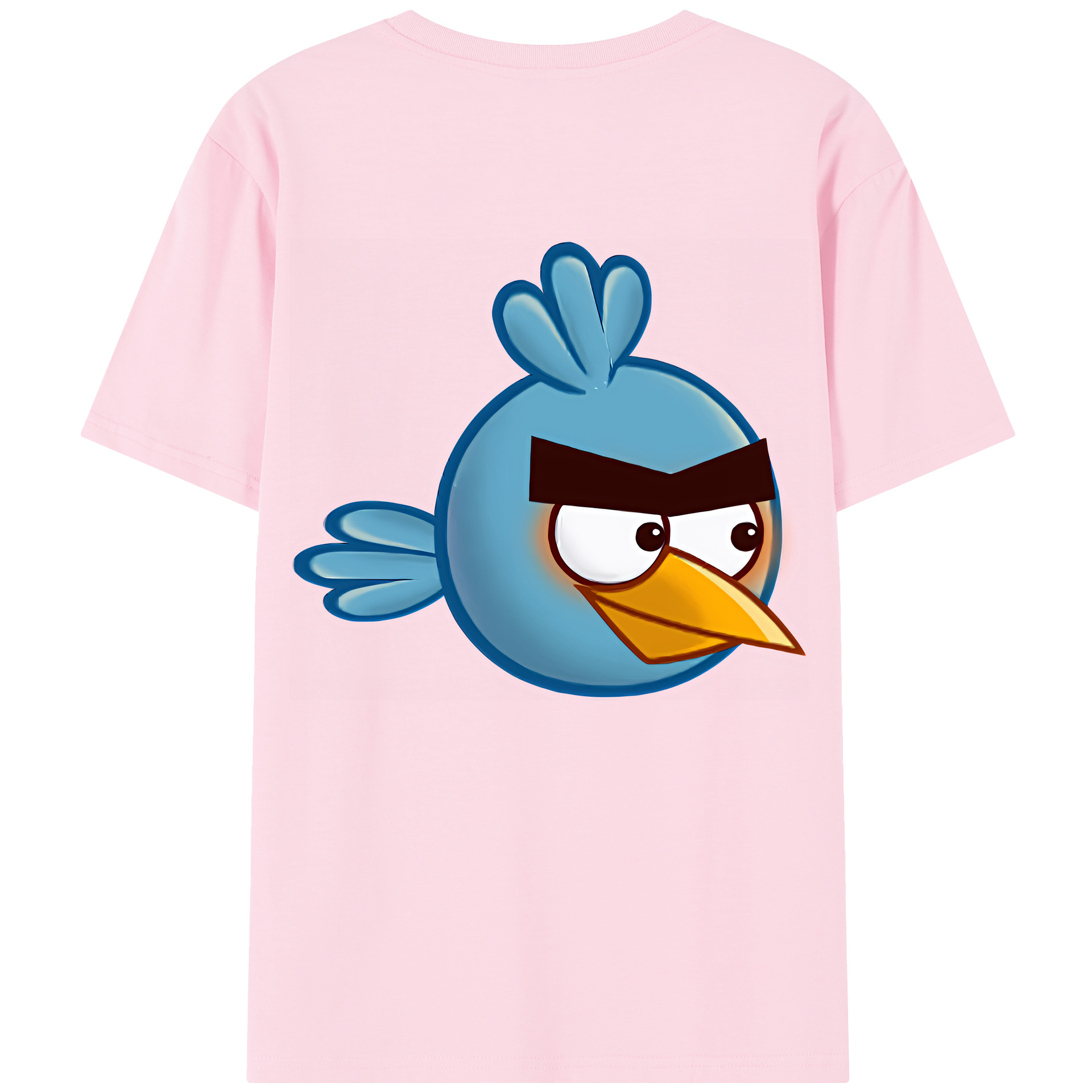 （画像用） Angry Birds アングリーバード 綿100％半袖Tシャツ（背面プリント）