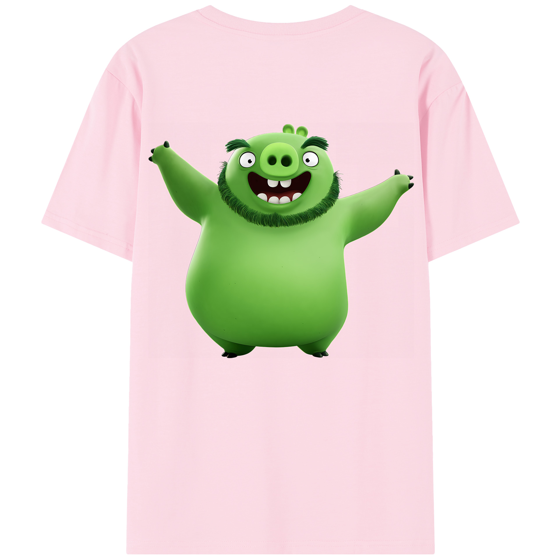 （画像用） Angry Birds アングリーバード 綿100％半袖Tシャツ（背面プリント）