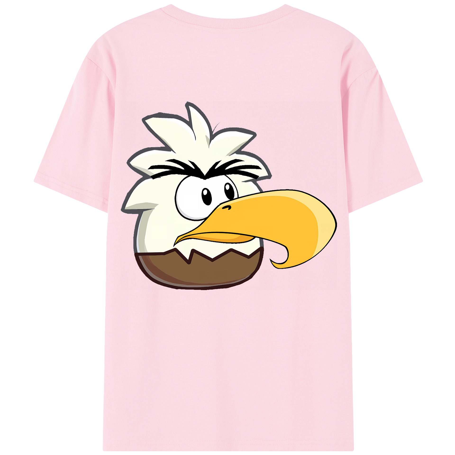（画像用） Angry Birds アングリーバード 綿100％半袖Tシャツ（背面プリント）