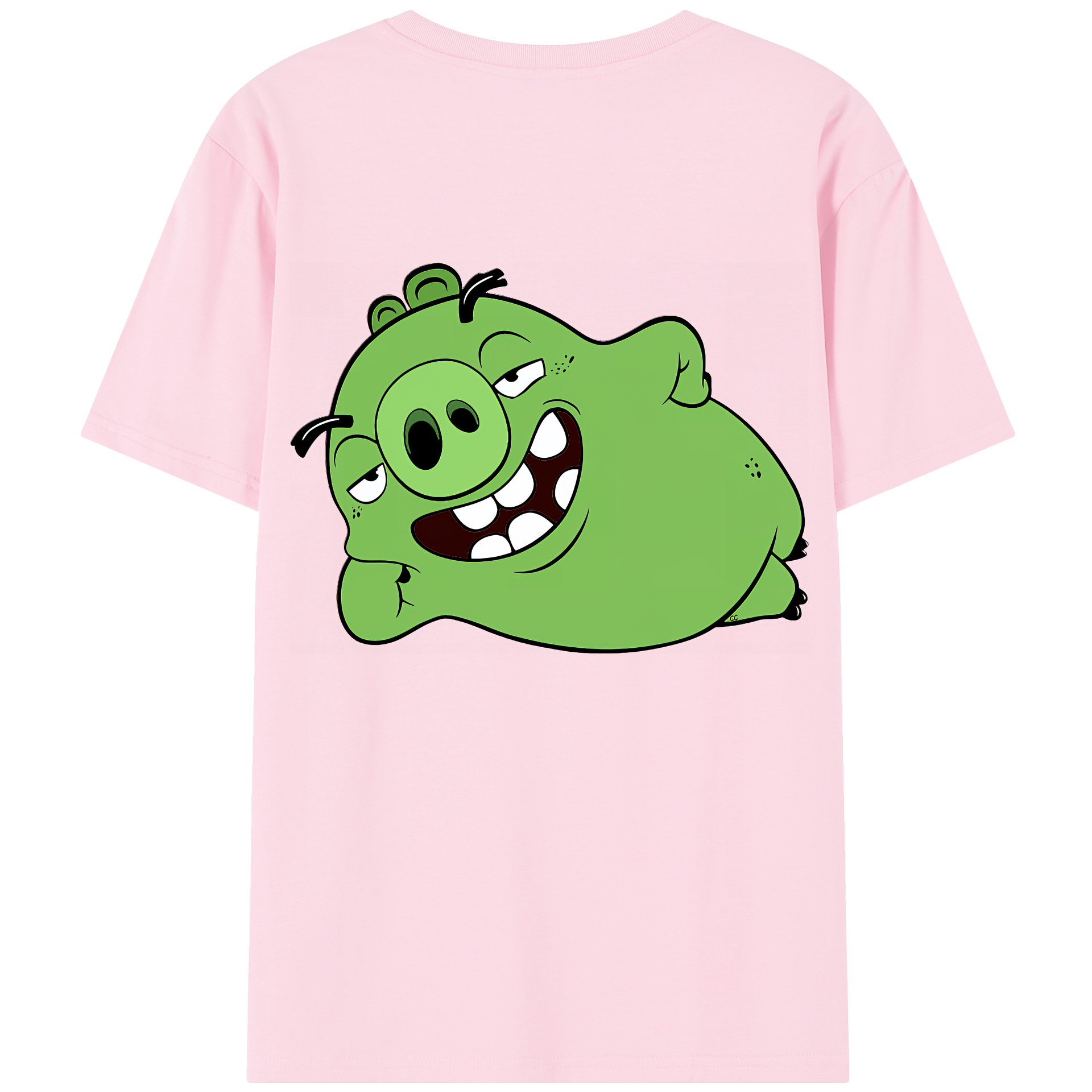 （画像用） Angry Birds アングリーバード 綿100％半袖Tシャツ（背面プリント）