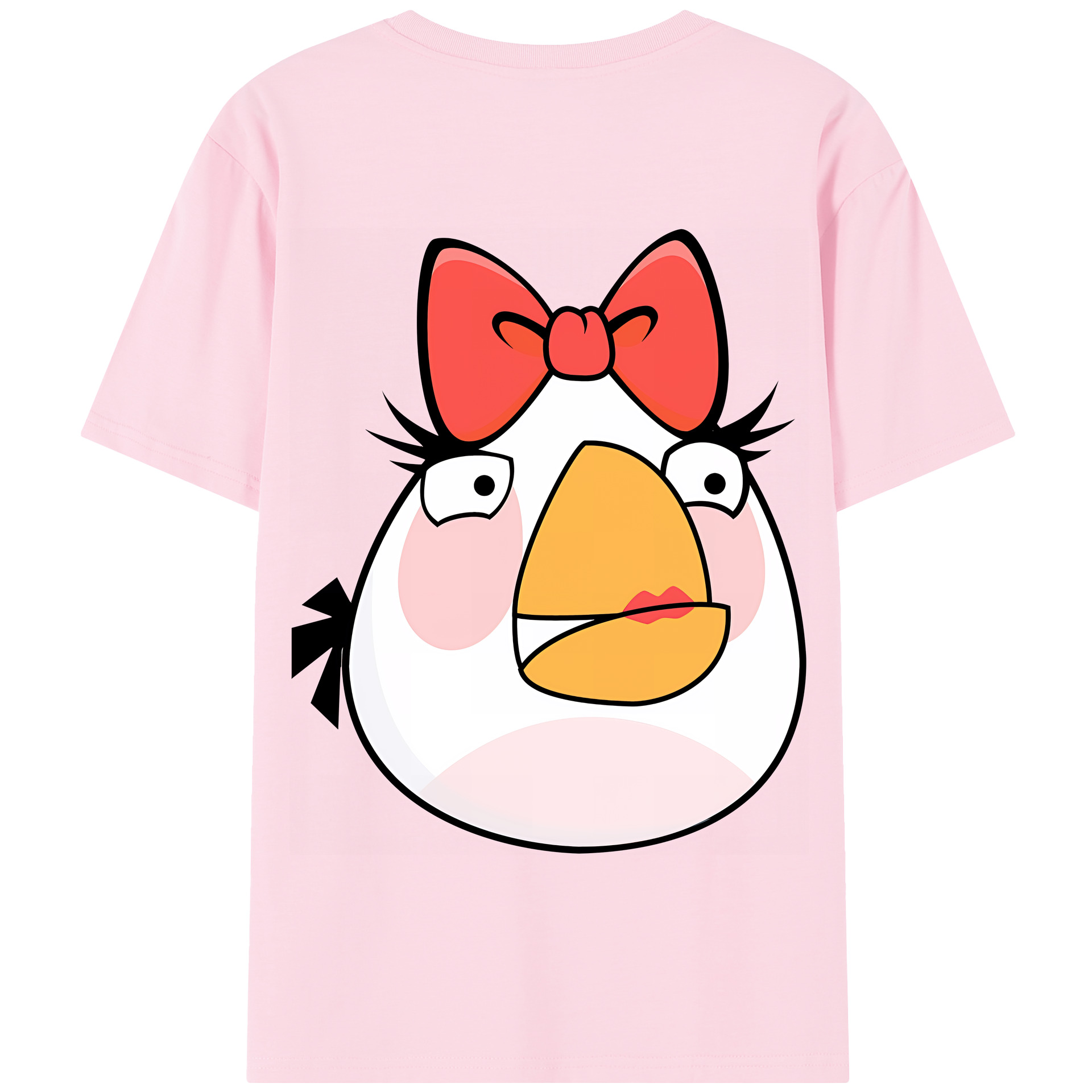 （画像用） Angry Birds アングリーバード 綿100％半袖Tシャツ（背面プリント）