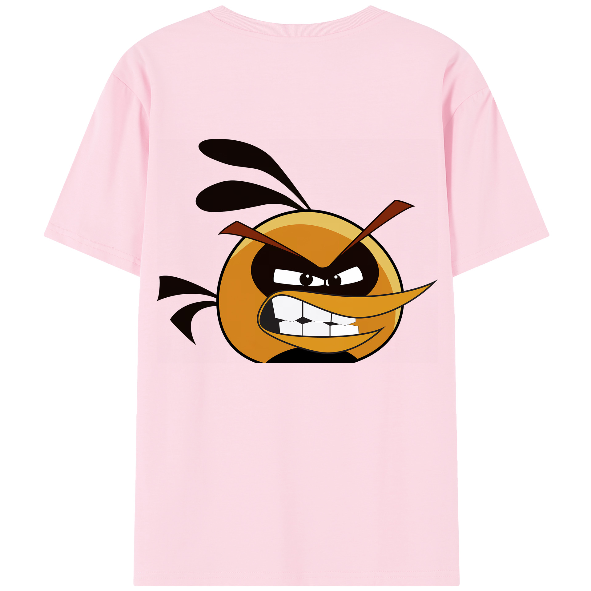 （画像用） Angry Birds アングリーバード 綿100％半袖Tシャツ（背面プリント）