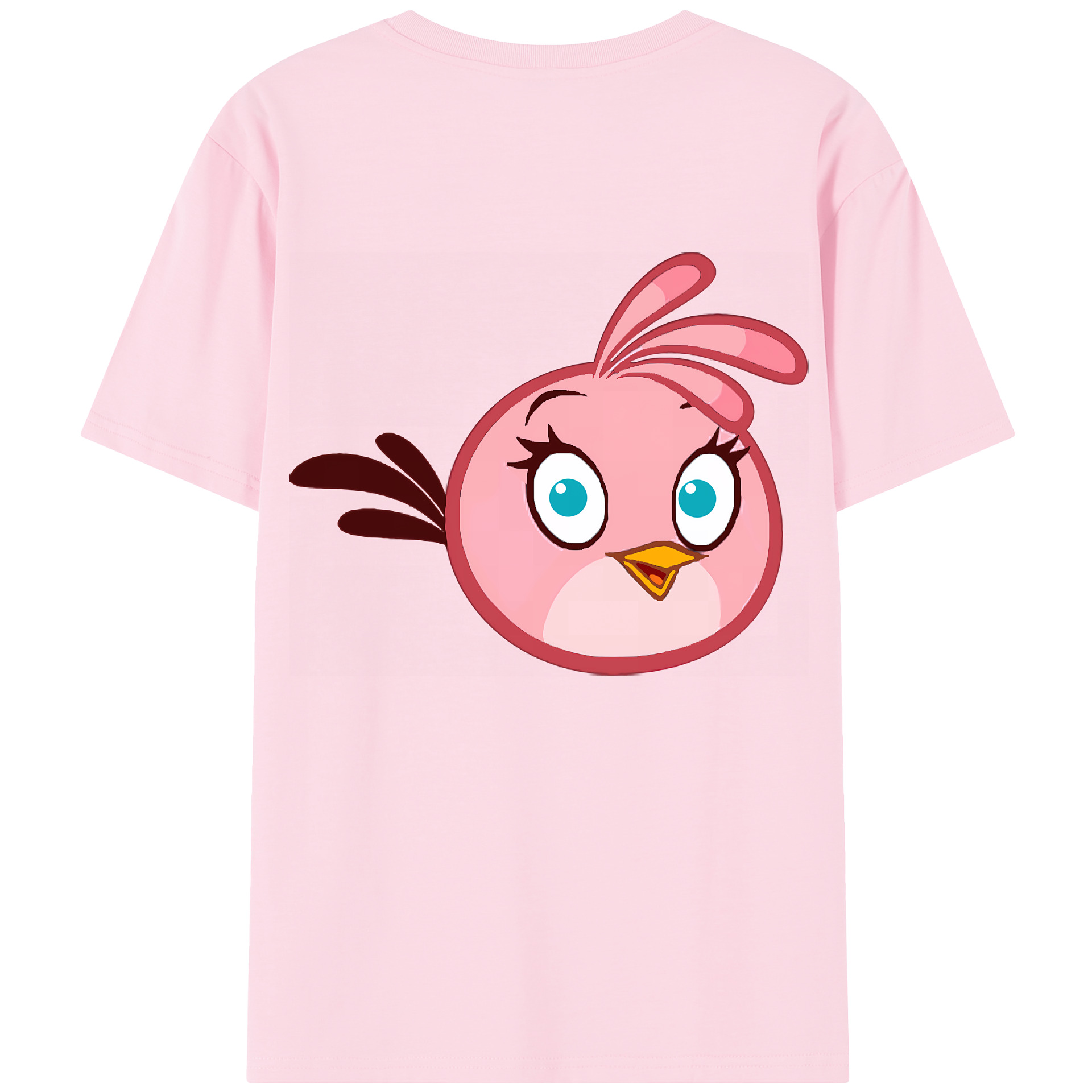 （画像用） Angry Birds アングリーバード 綿100％半袖Tシャツ（背面プリント）