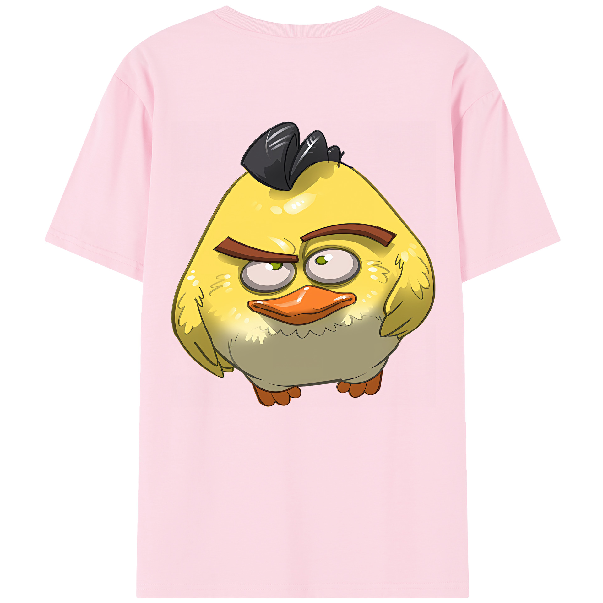 （画像用） Angry Birds アングリーバード 綿100％半袖Tシャツ（背面プリント）