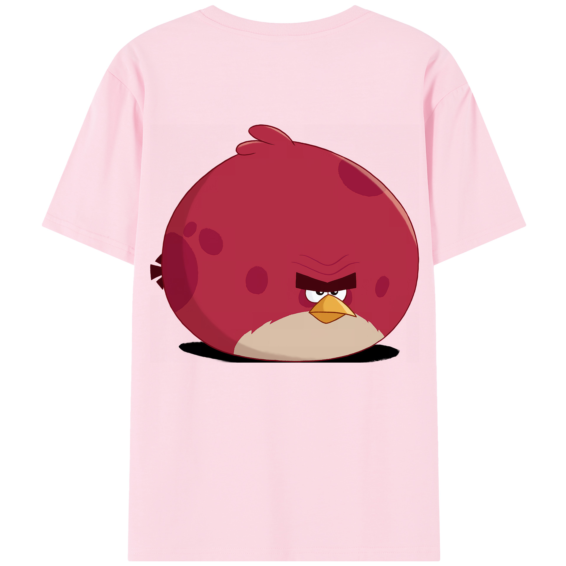 （画像用） Angry Birds アングリーバード 綿100％半袖Tシャツ（背面プリント）