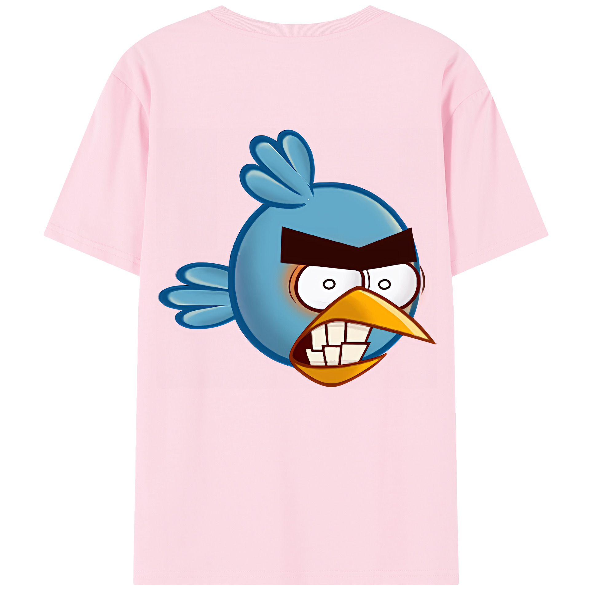 （画像用） Angry Birds アングリーバード 綿100％半袖Tシャツ（背面プリント）