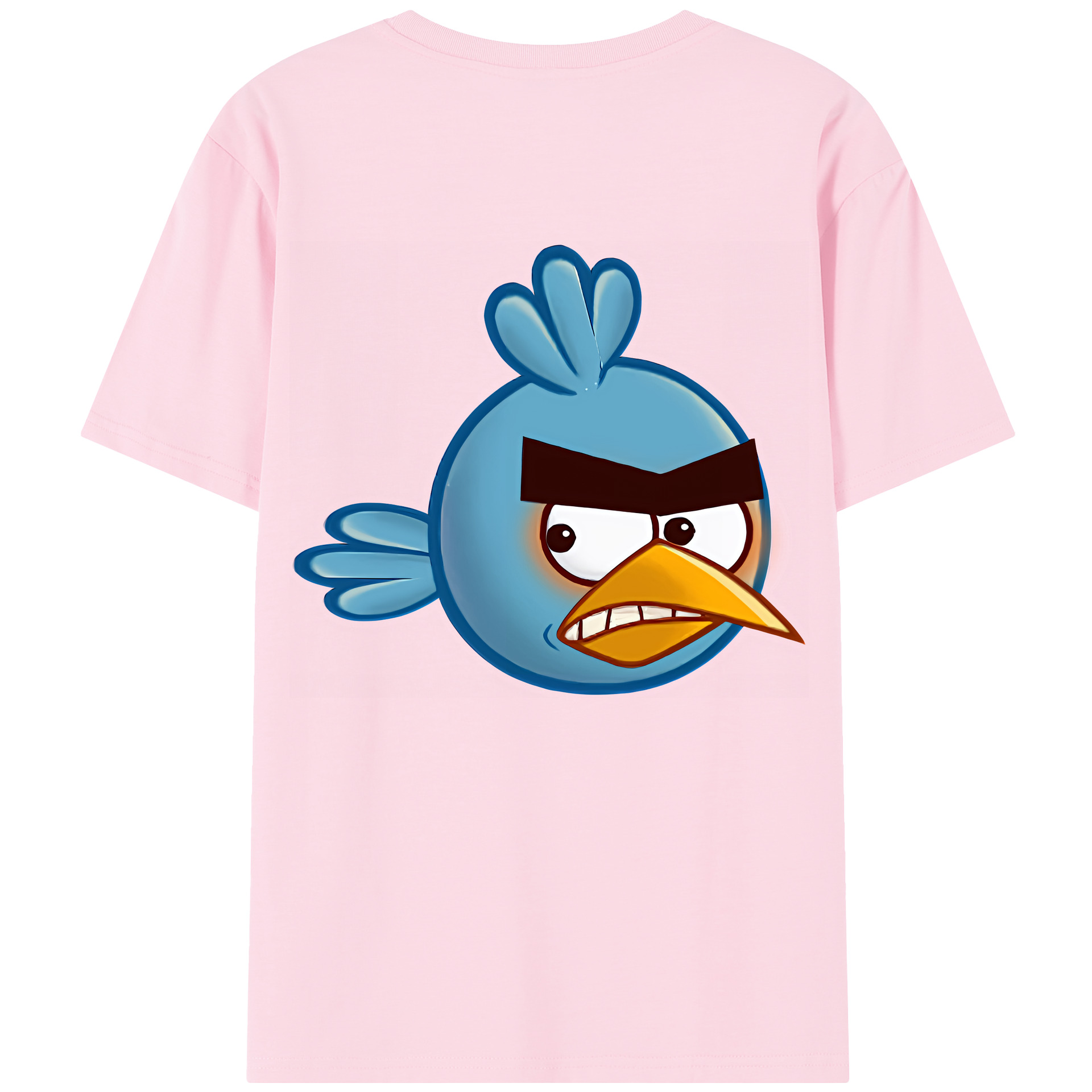 （画像用） Angry Birds アングリーバード 綿100％半袖Tシャツ（背面プリント）