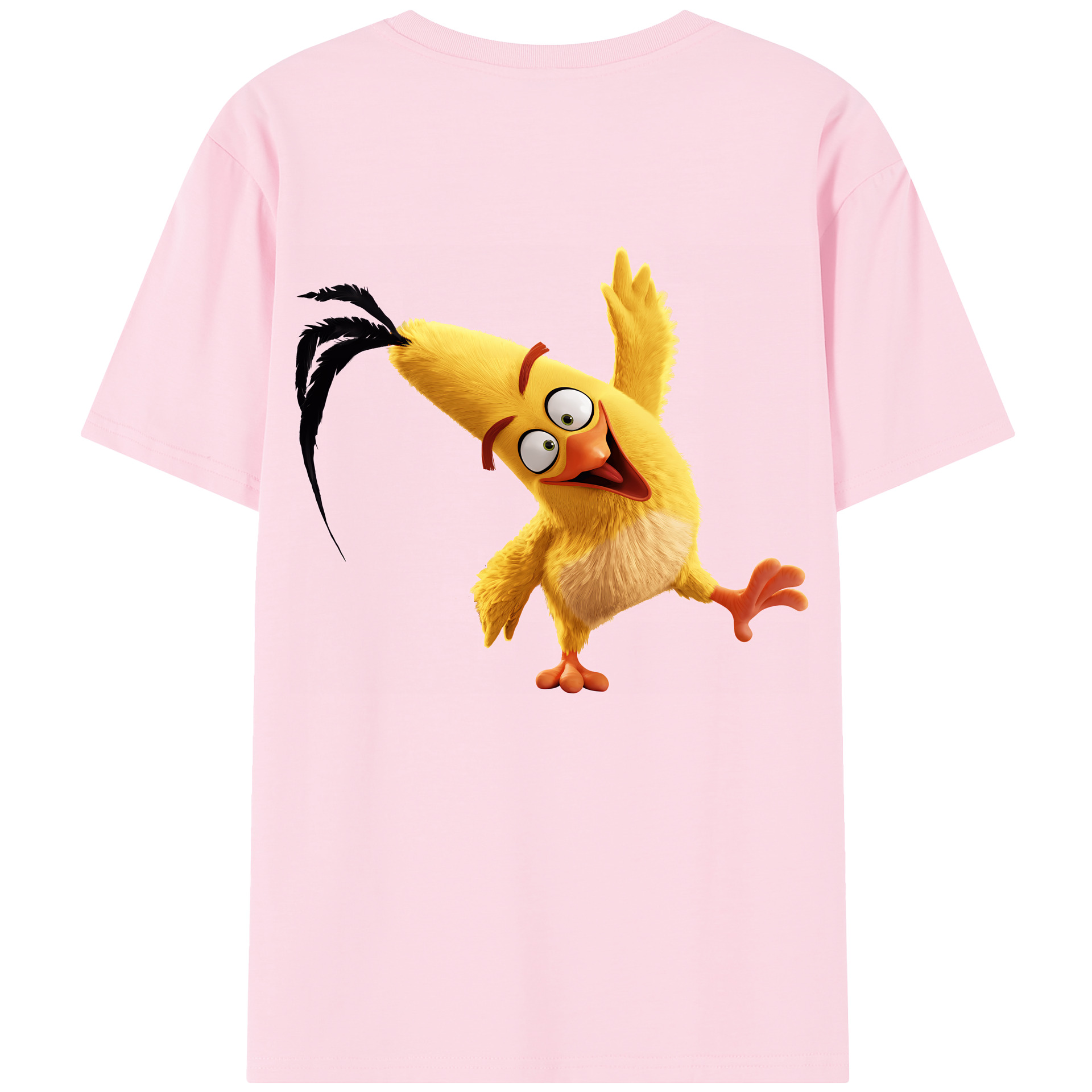 （画像用） Angry Birds アングリーバード 綿100％半袖Tシャツ（背面プリント）