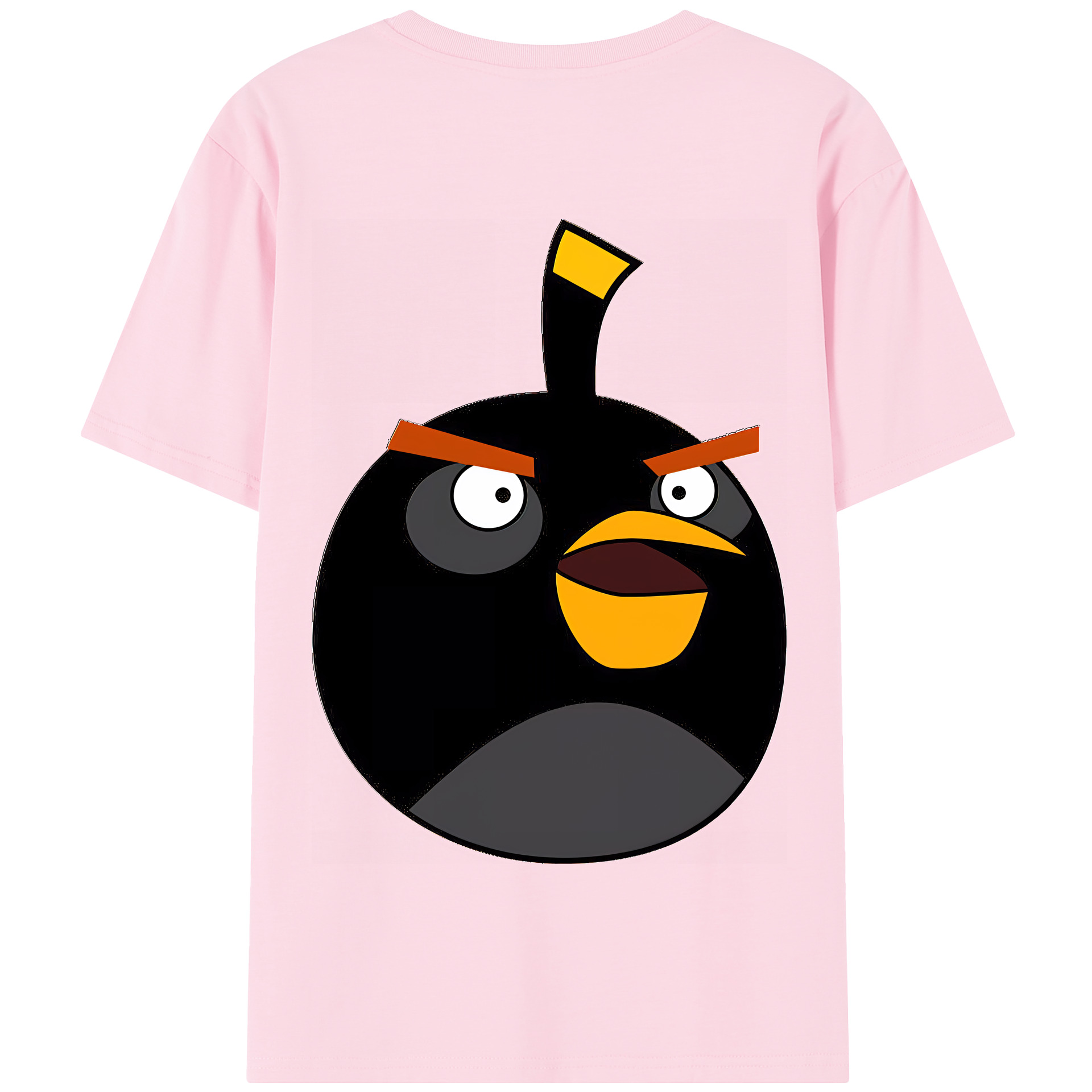 （画像用） Angry Birds アングリーバード 綿100％半袖Tシャツ（背面プリント）