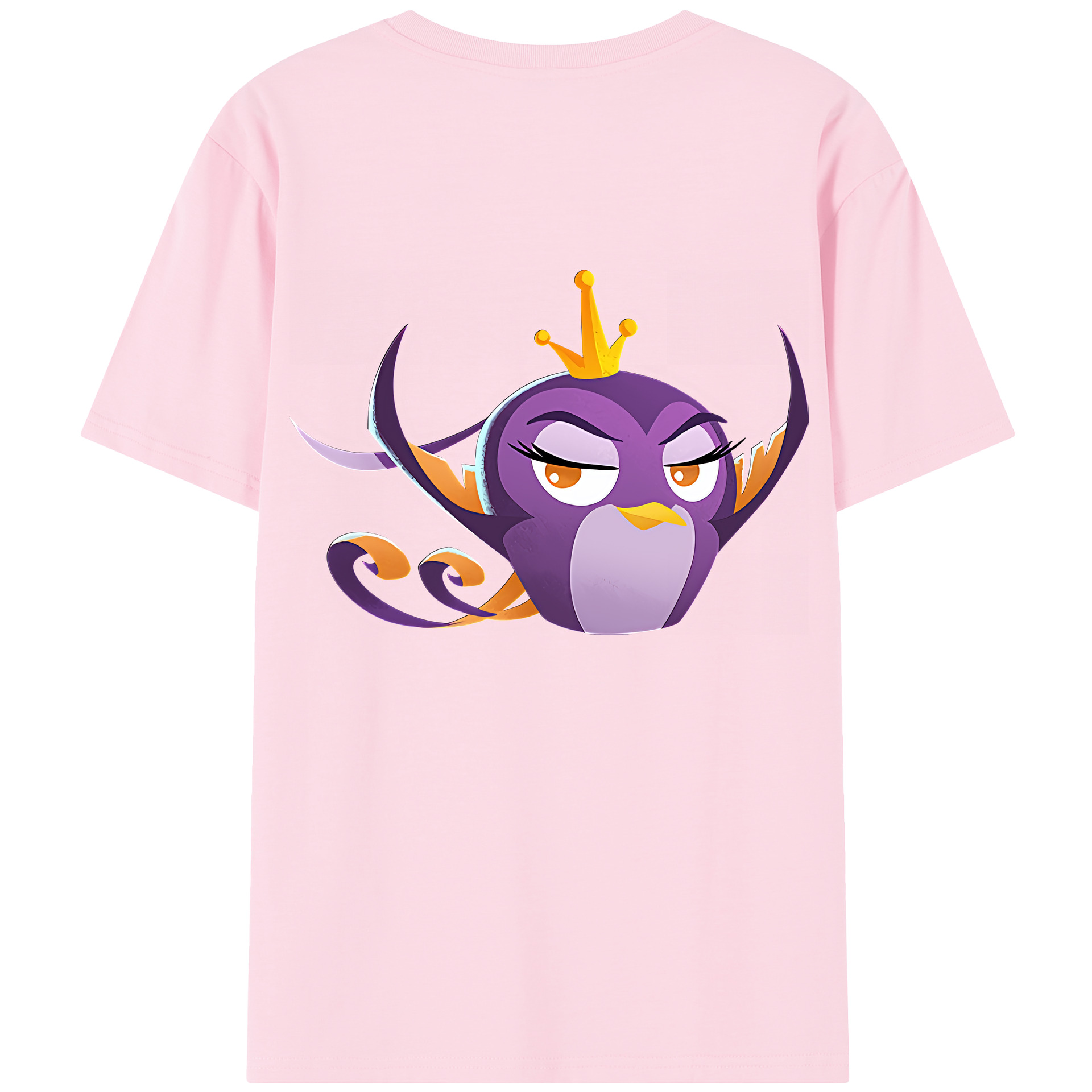 （画像用） Angry Birds アングリーバード 綿100％半袖Tシャツ（背面プリント）