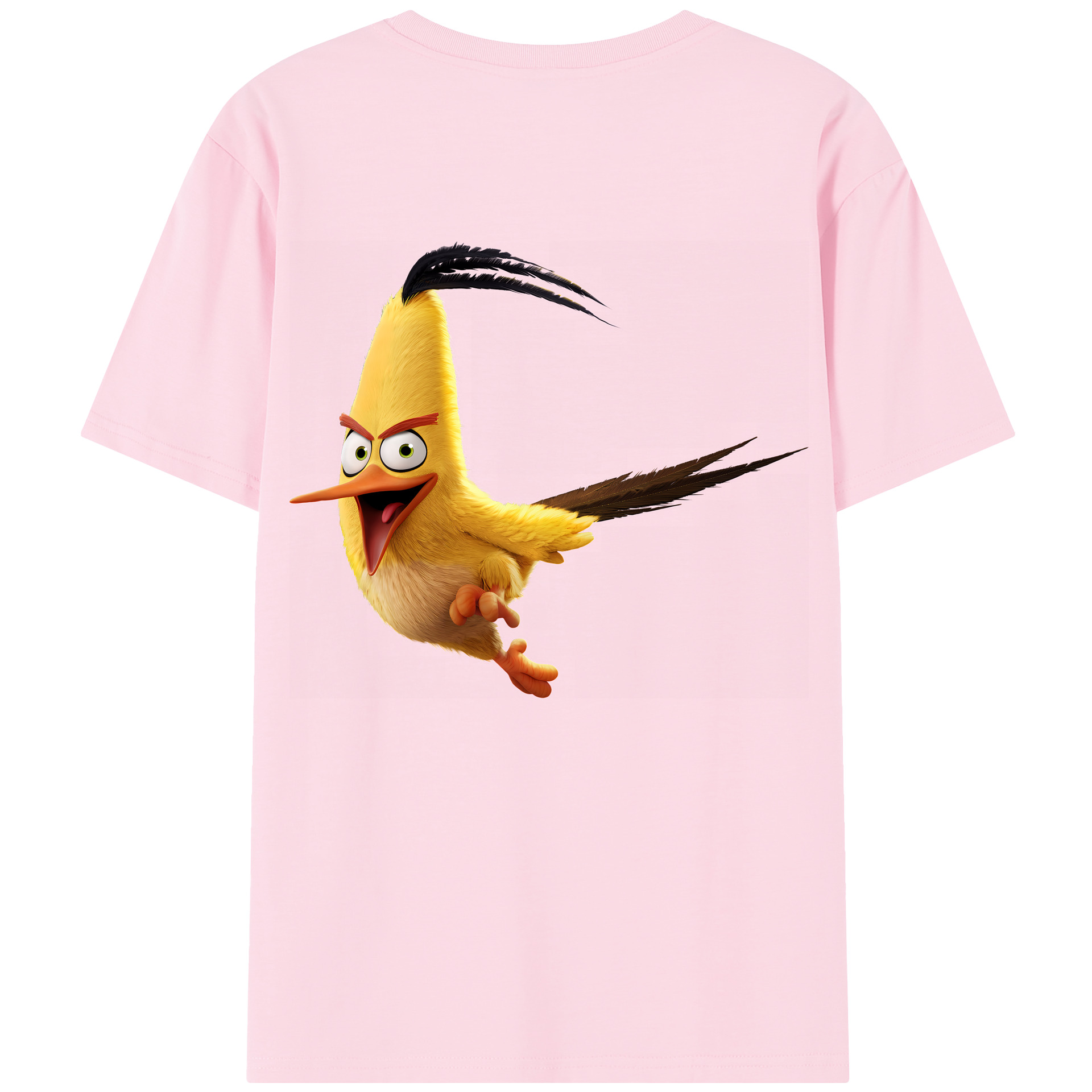 （画像用） Angry Birds アングリーバード 綿100％半袖Tシャツ（背面プリント）