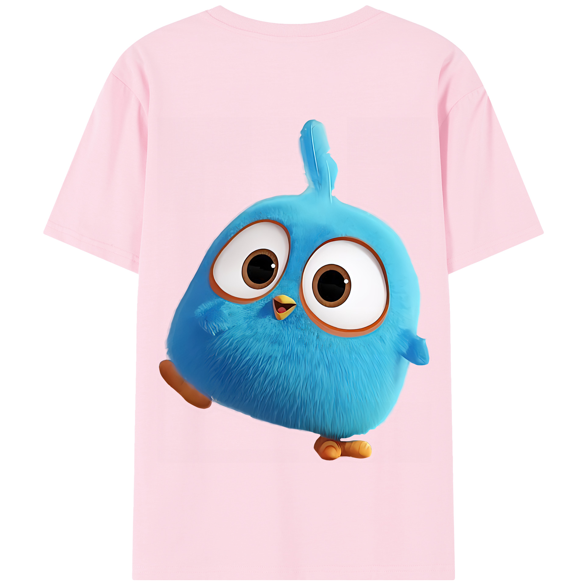 （画像用） Angry Birds アングリーバード 綿100％半袖Tシャツ（背面プリント）