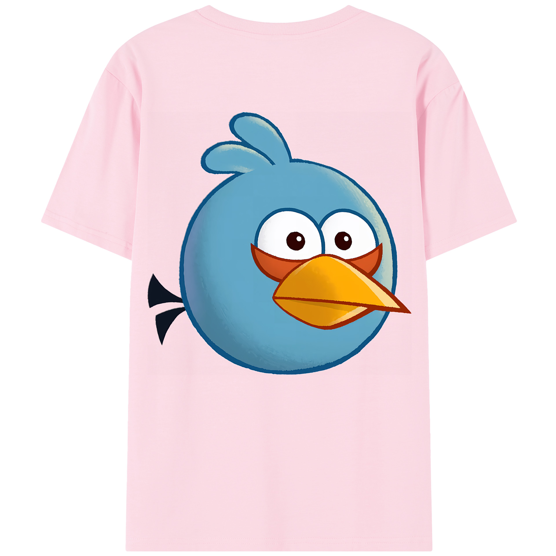 （画像用） Angry Birds アングリーバード 綿100％半袖Tシャツ（背面プリント）