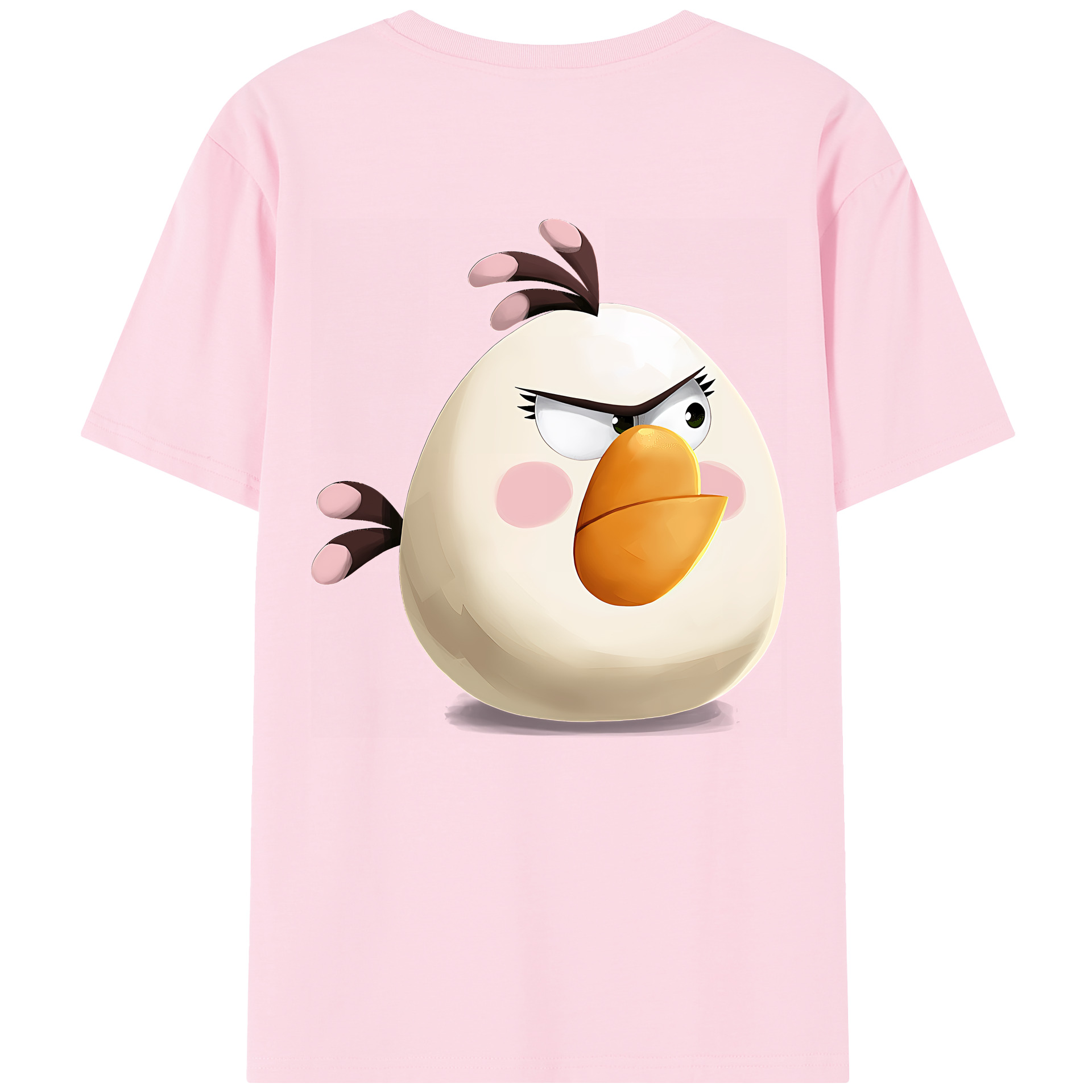 （画像用） Angry Birds アングリーバード 綿100％半袖Tシャツ（背面プリント）