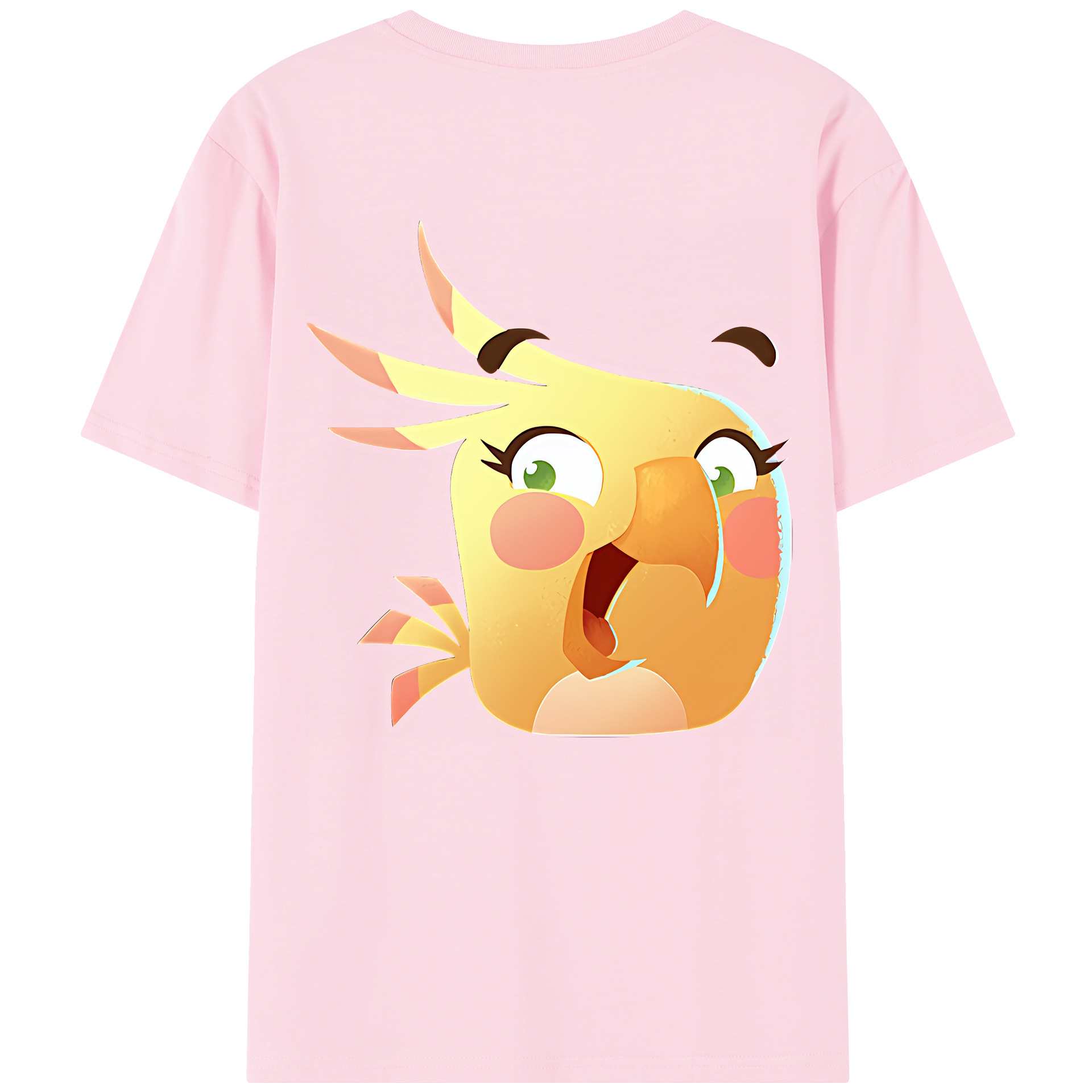 （画像用） Angry Birds アングリーバード 綿100％半袖Tシャツ（背面プリント）