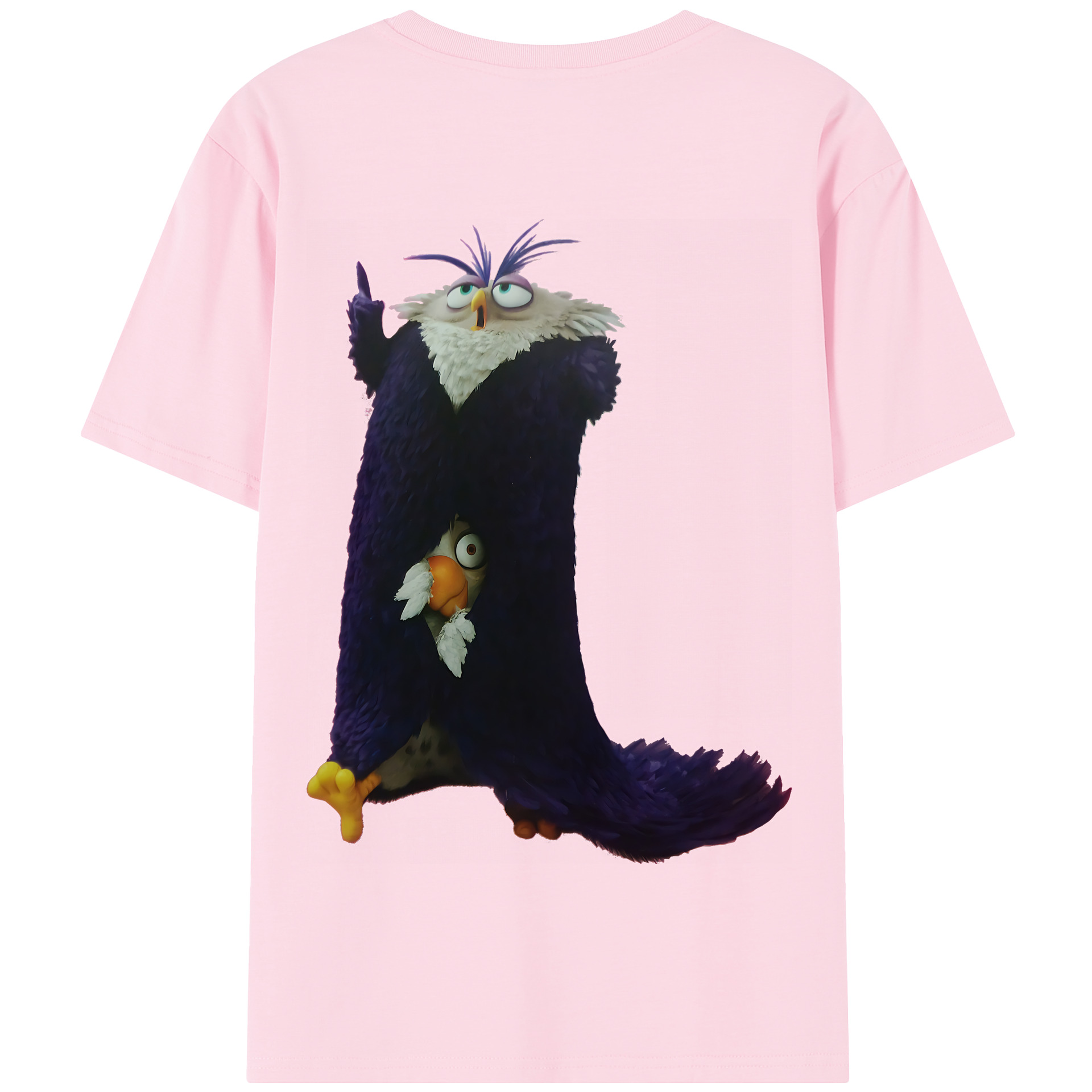 （画像用） Angry Birds アングリーバード 綿100％半袖Tシャツ（背面プリント）