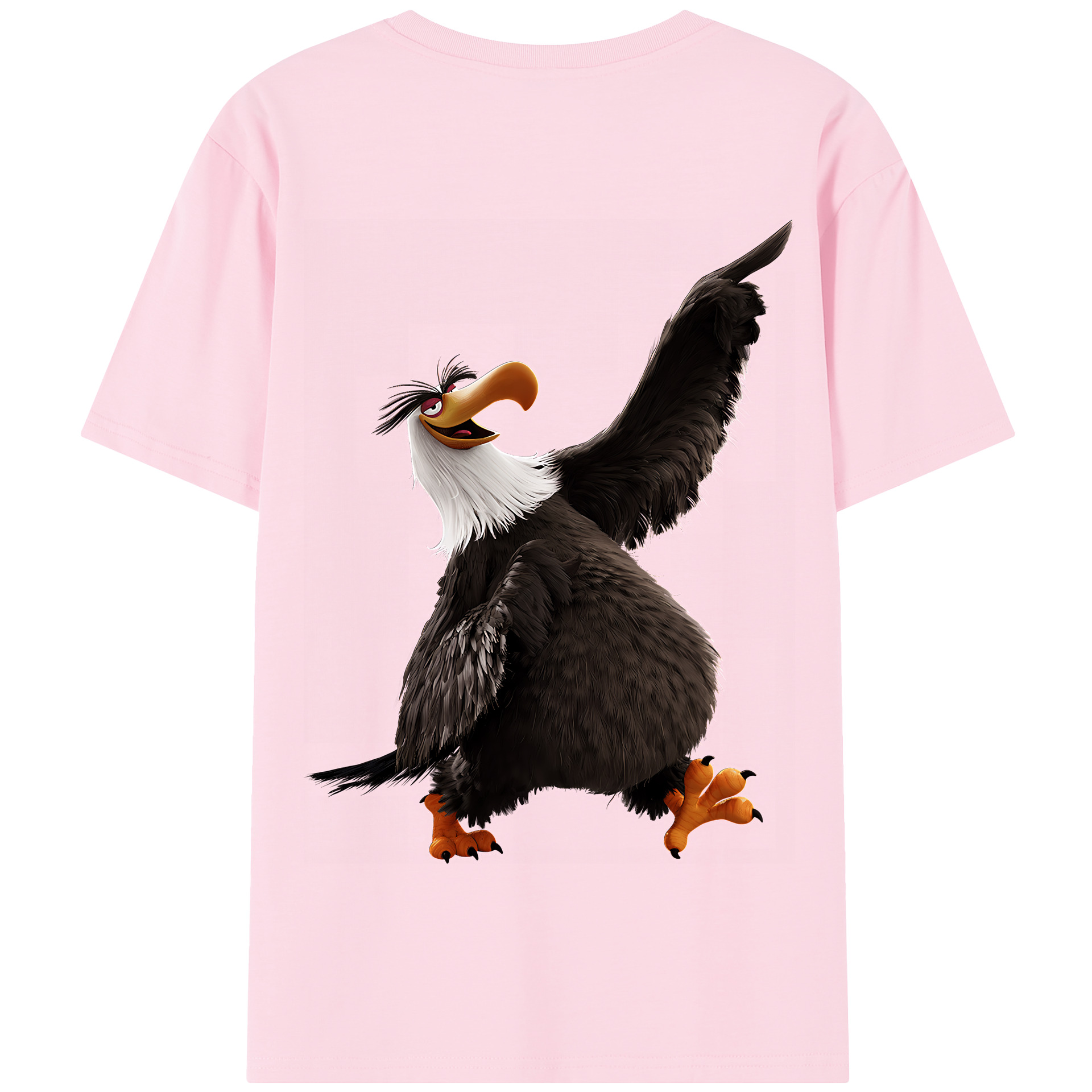 （画像用） Angry Birds アングリーバード 綿100％半袖Tシャツ（背面プリント）