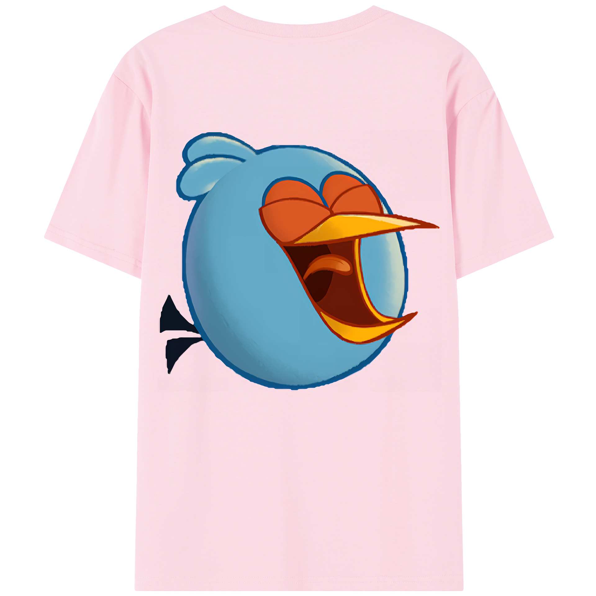 （画像用） Angry Birds アングリーバード 綿100％半袖Tシャツ（背面プリント）