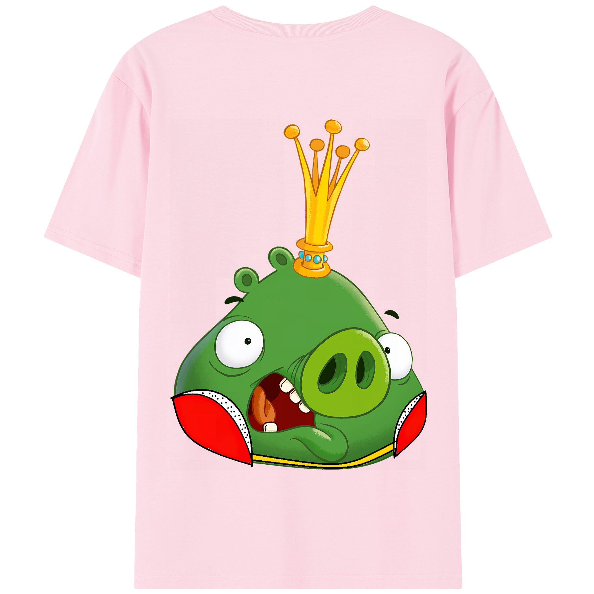 （画像用） Angry Birds アングリーバード 綿100％半袖Tシャツ（背面プリント）