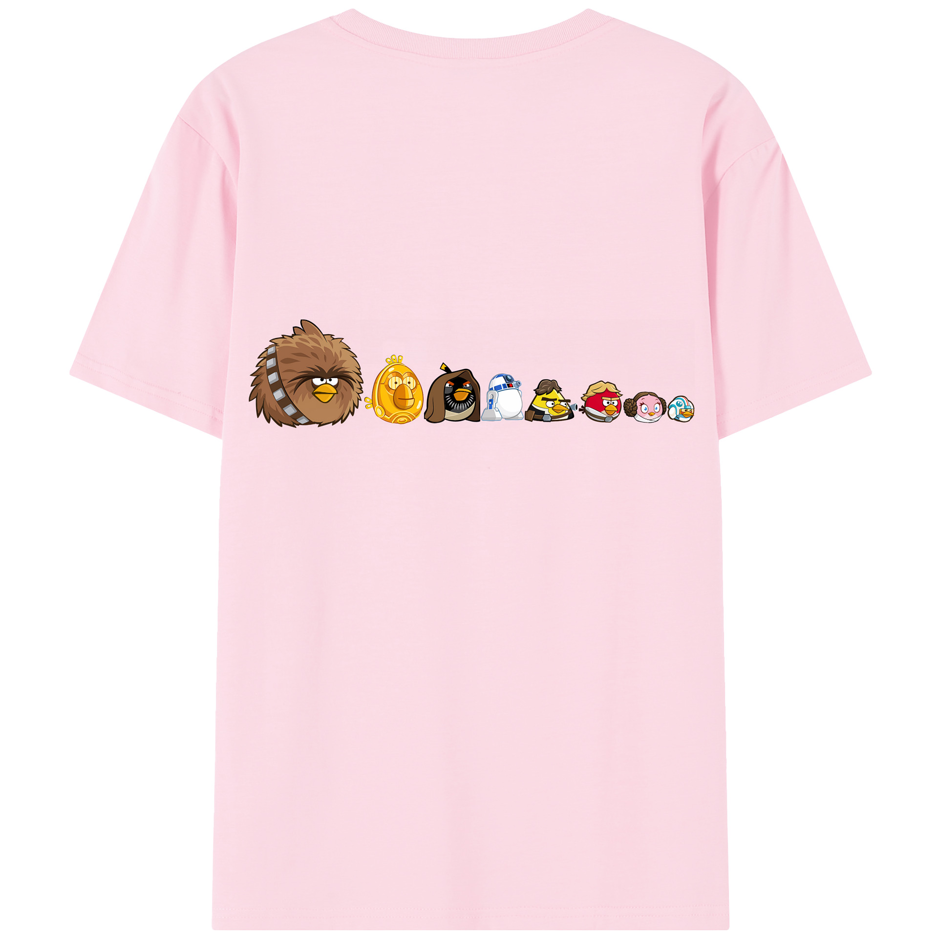 （画像用） Angry Birds アングリーバード 綿100％半袖Tシャツ（背面プリント）