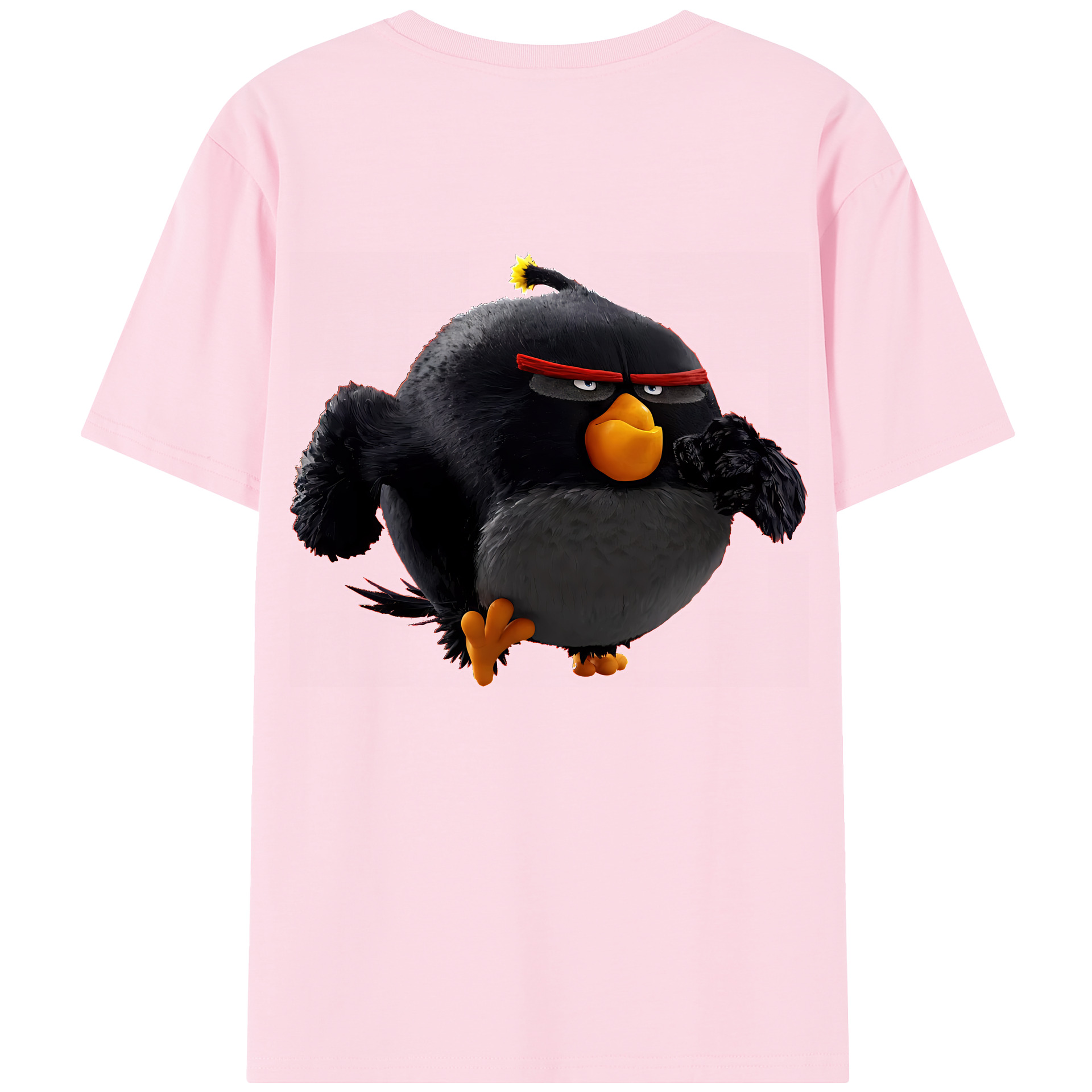 （画像用） Angry Birds アングリーバード 綿100％半袖Tシャツ（背面プリント）