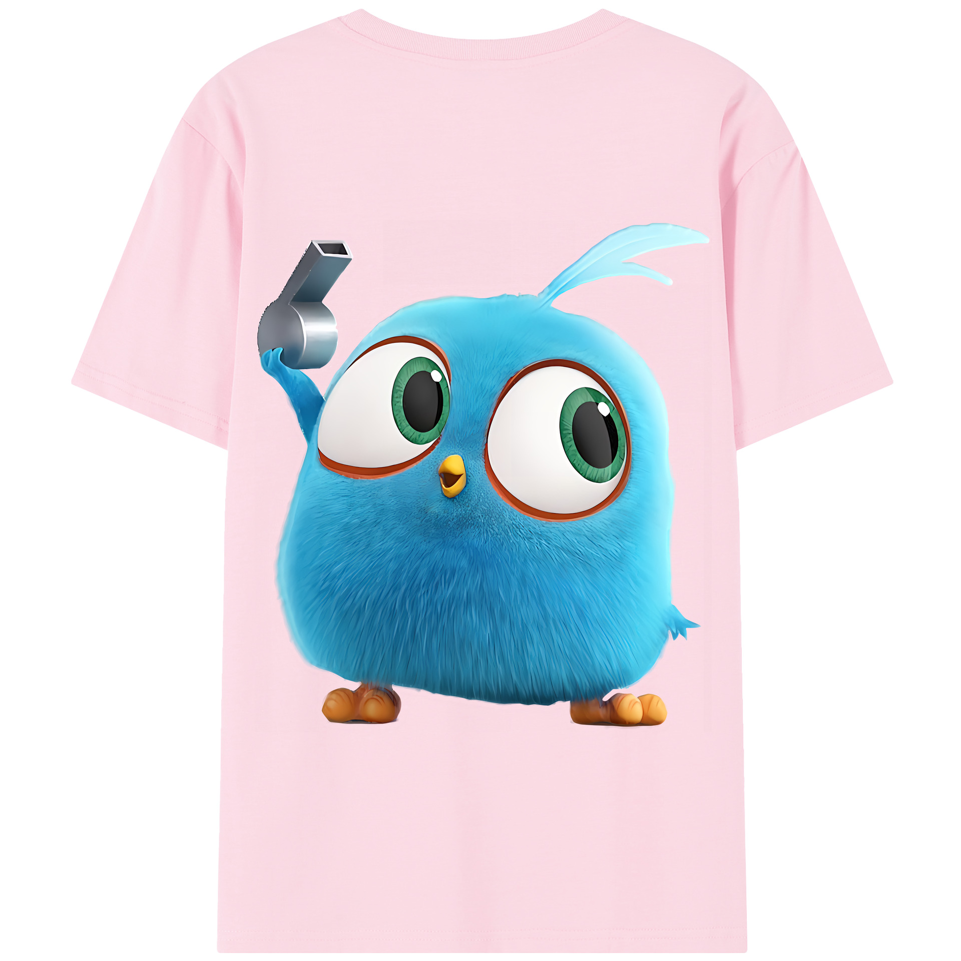 （画像用） Angry Birds アングリーバード 綿100％半袖Tシャツ（背面プリント）