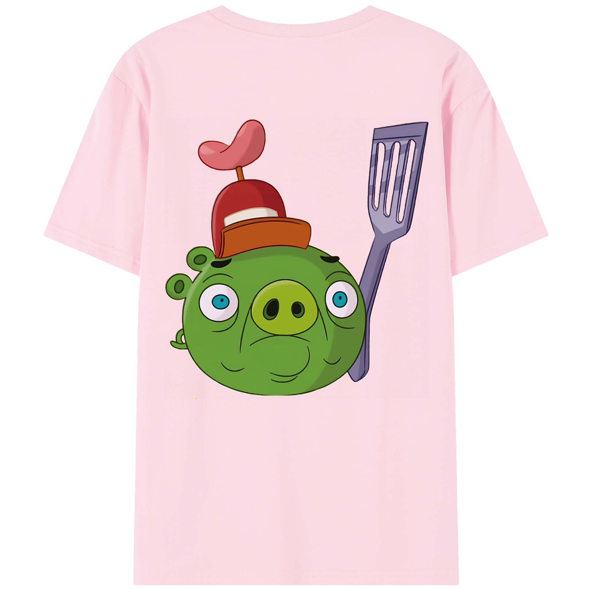 （画像用） Angry Birds アングリーバード 綿100％半袖Tシャツ（背面プリント）