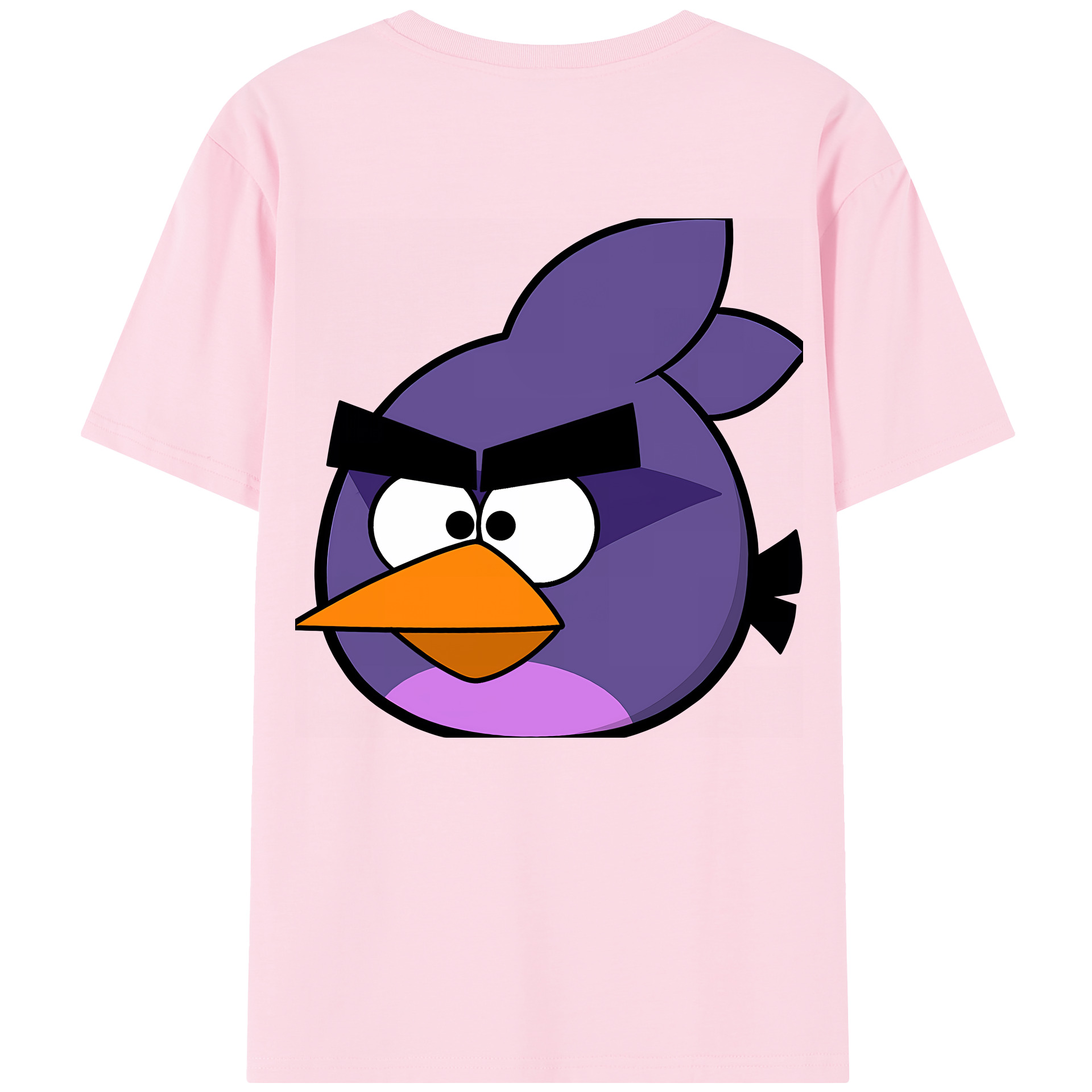 （画像用） Angry Birds アングリーバード 綿100％半袖Tシャツ（背面プリント）