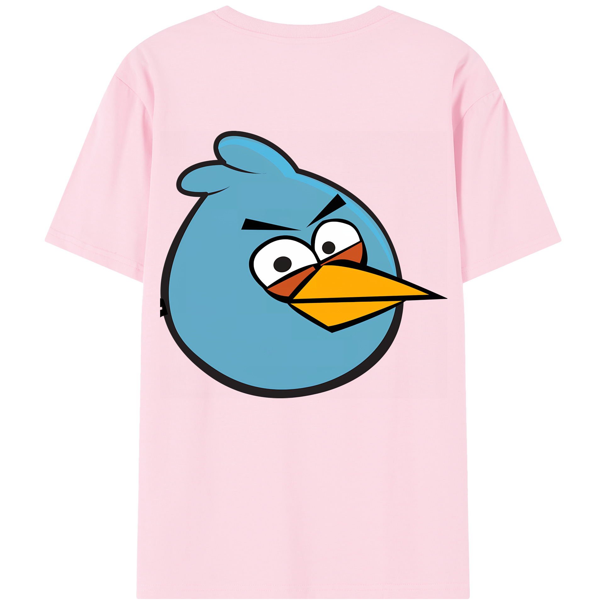 （画像用） Angry Birds アングリーバード 綿100％半袖Tシャツ（背面プリント）