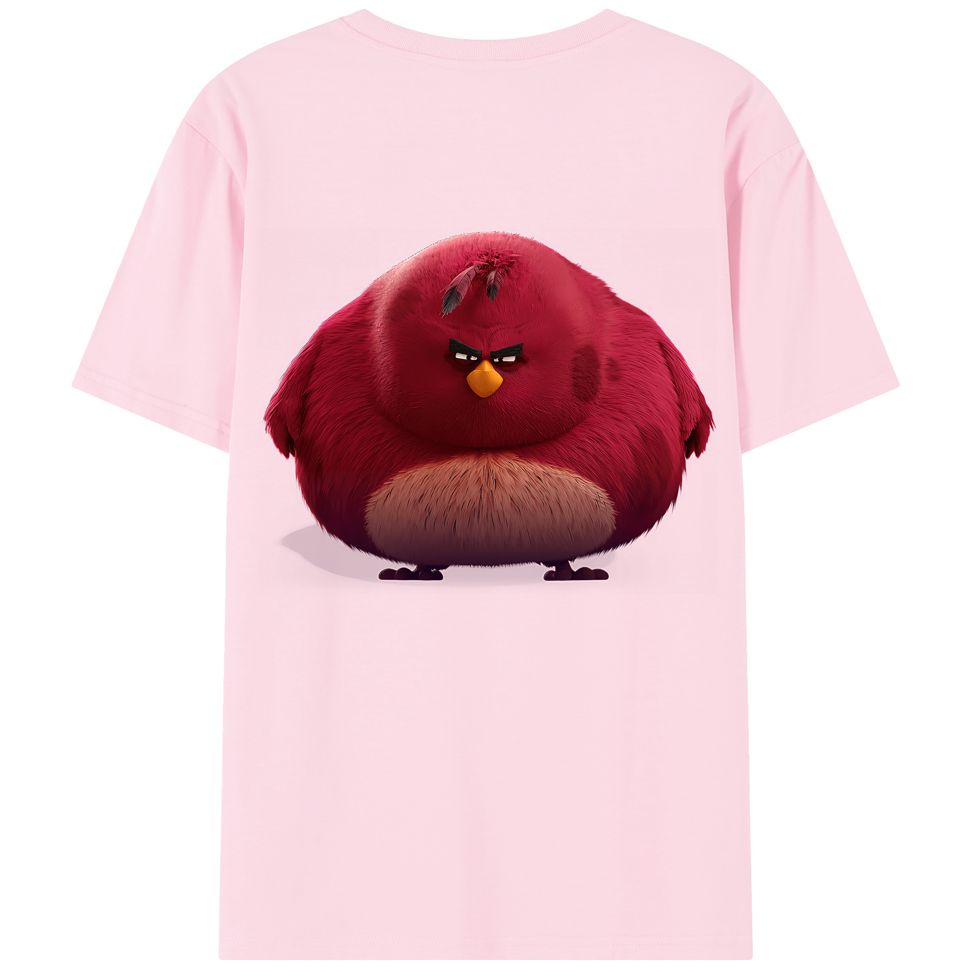 （画像用） Angry Birds アングリーバード 綿100％半袖Tシャツ（背面プリント）