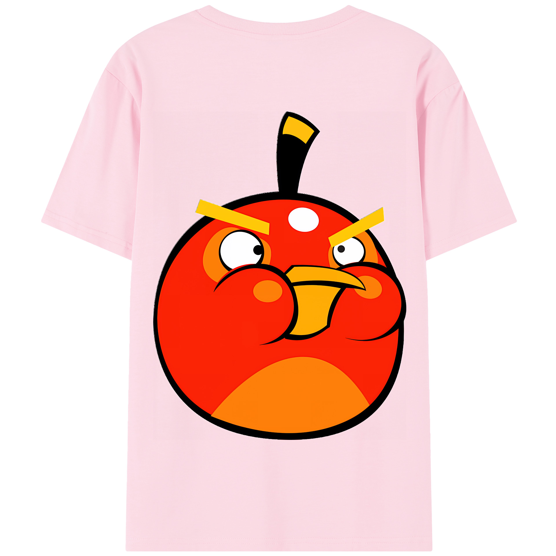 （画像用） Angry Birds アングリーバード 綿100％半袖Tシャツ（背面プリント）