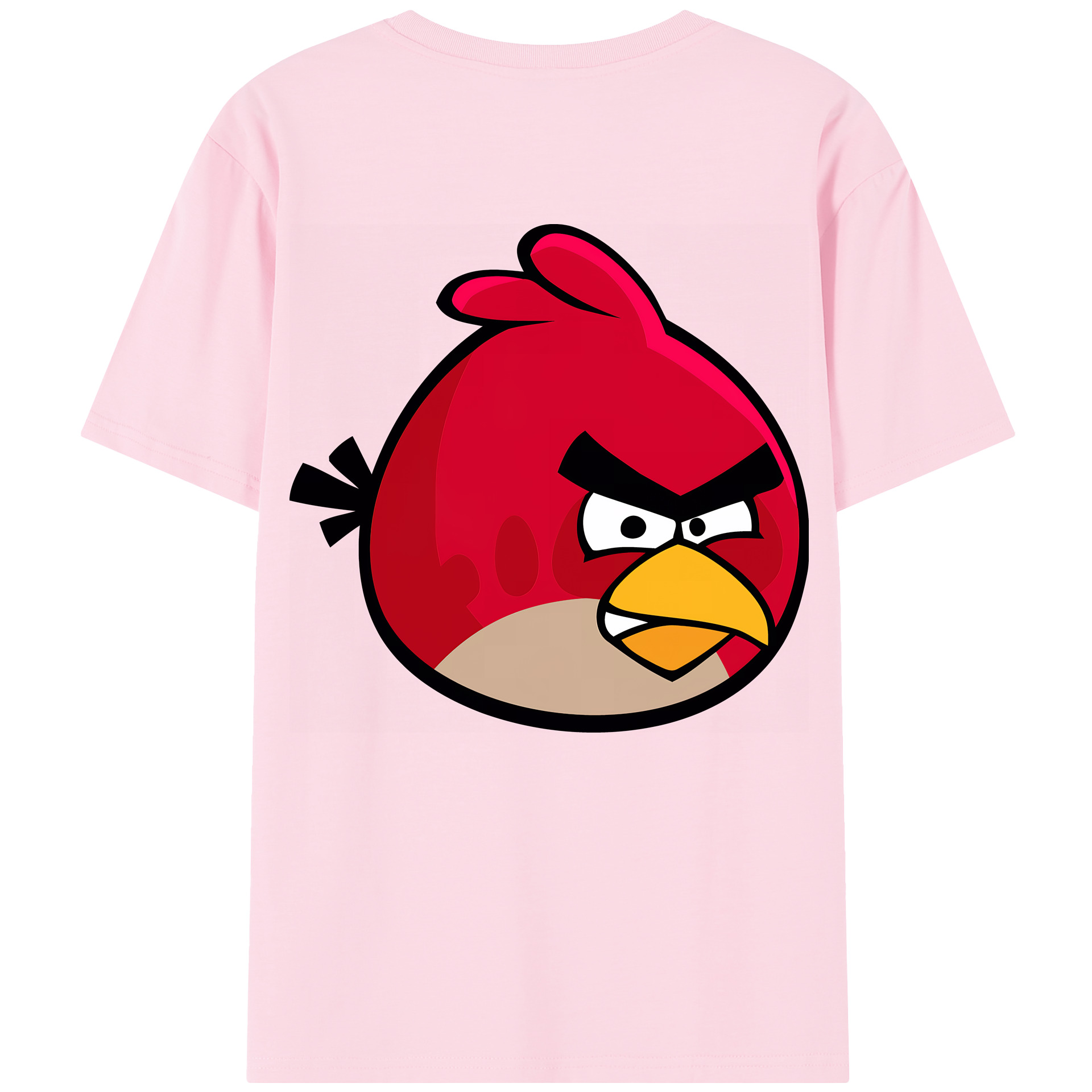 （画像用） Angry Birds アングリーバード 綿100％半袖Tシャツ（背面プリント）