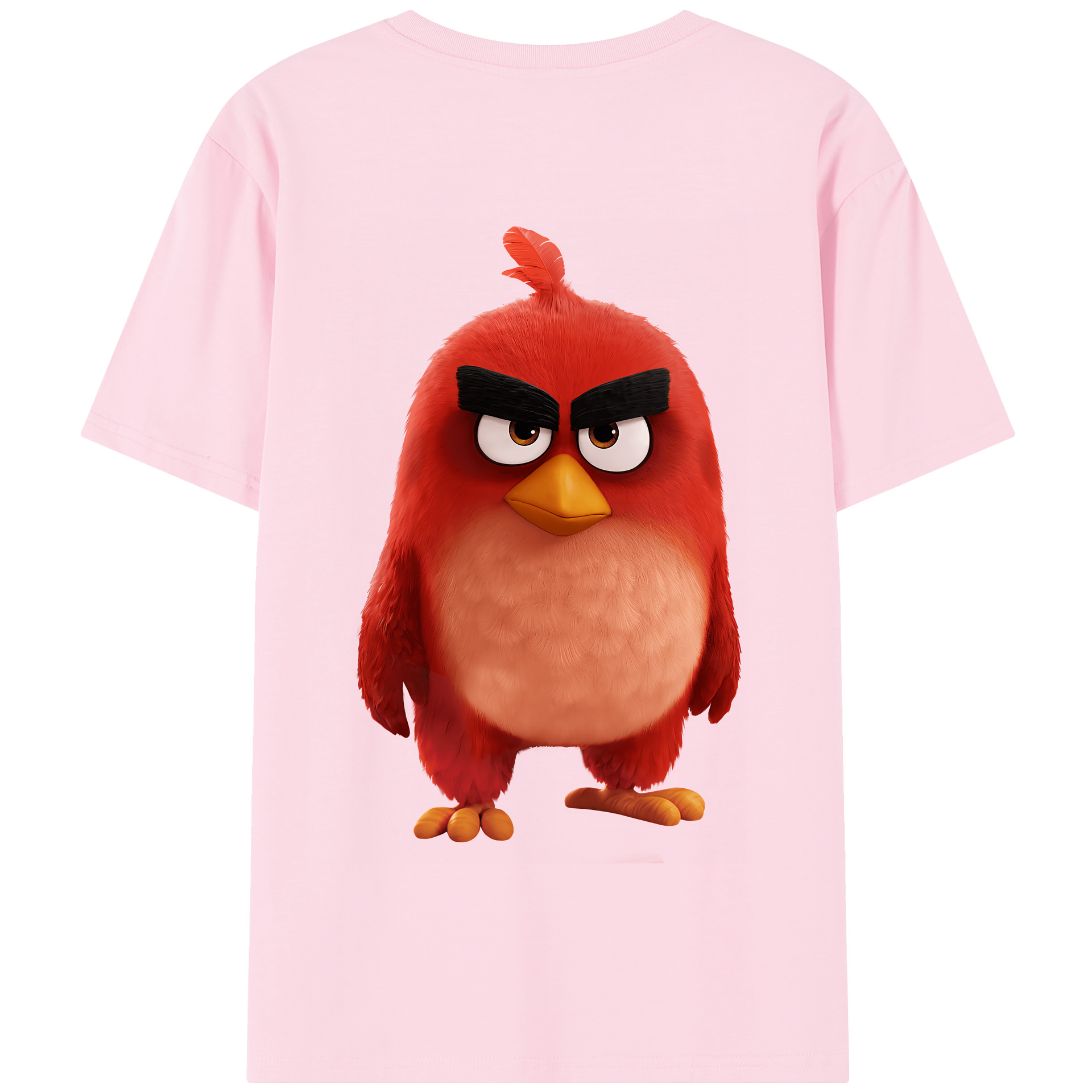 （画像用） Angry Birds アングリーバード 綿100％半袖Tシャツ（背面プリント）