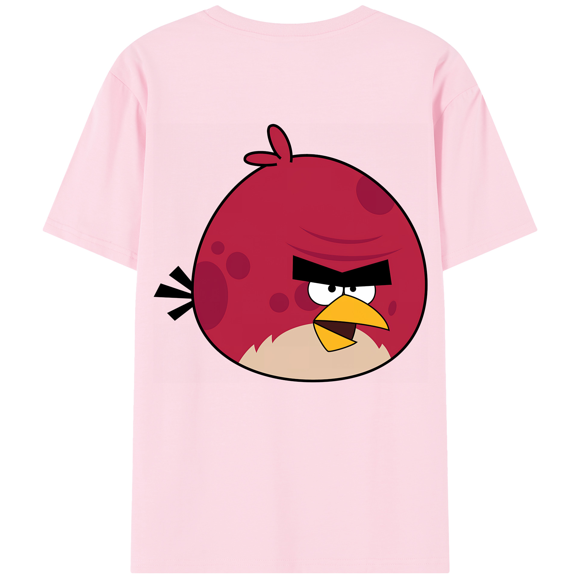 （画像用） Angry Birds アングリーバード 綿100％半袖Tシャツ（背面プリント）